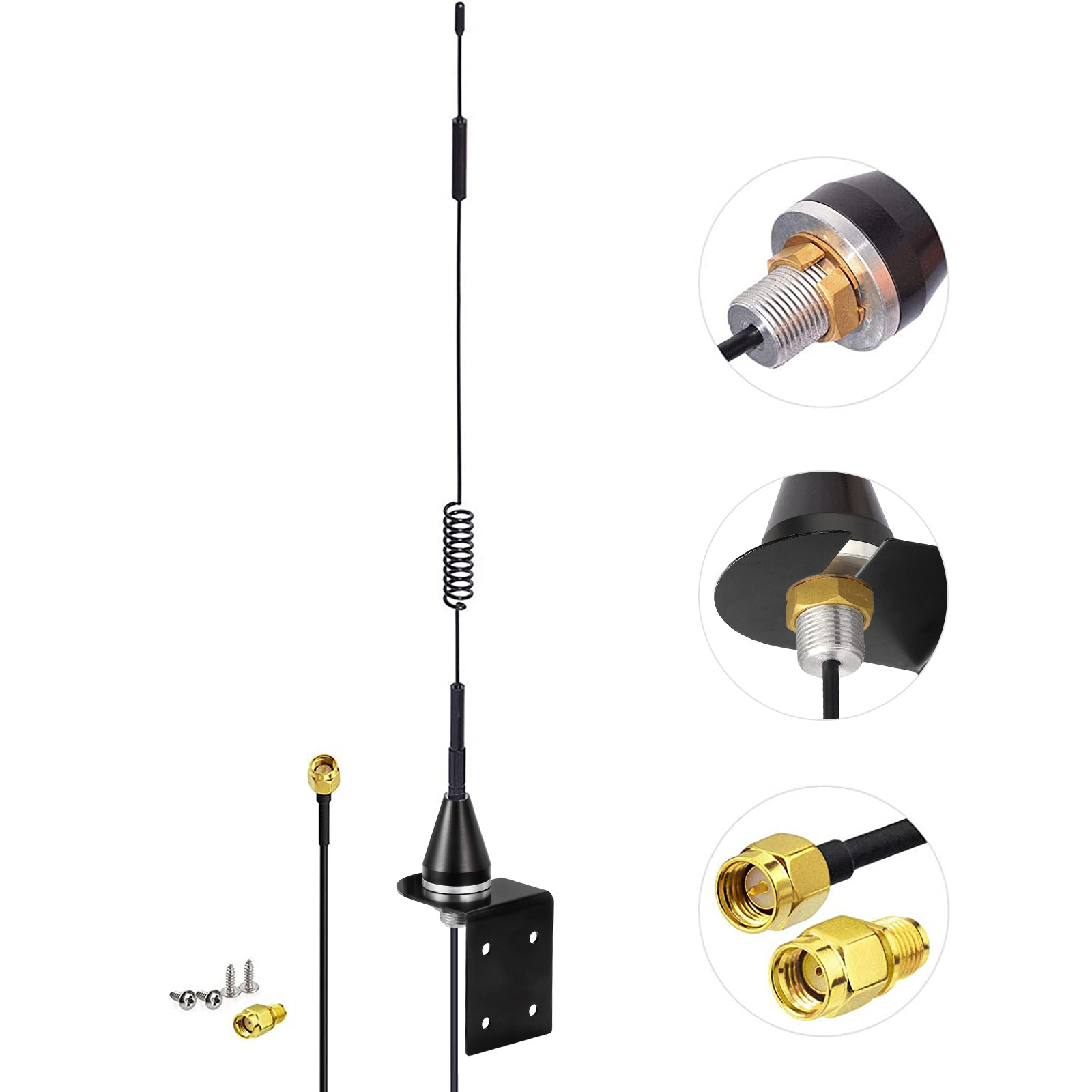 868MHz 915MHz LoRa Helium 7dBi Through Hole Wall Mount Male SMA RP-SMA Antenna