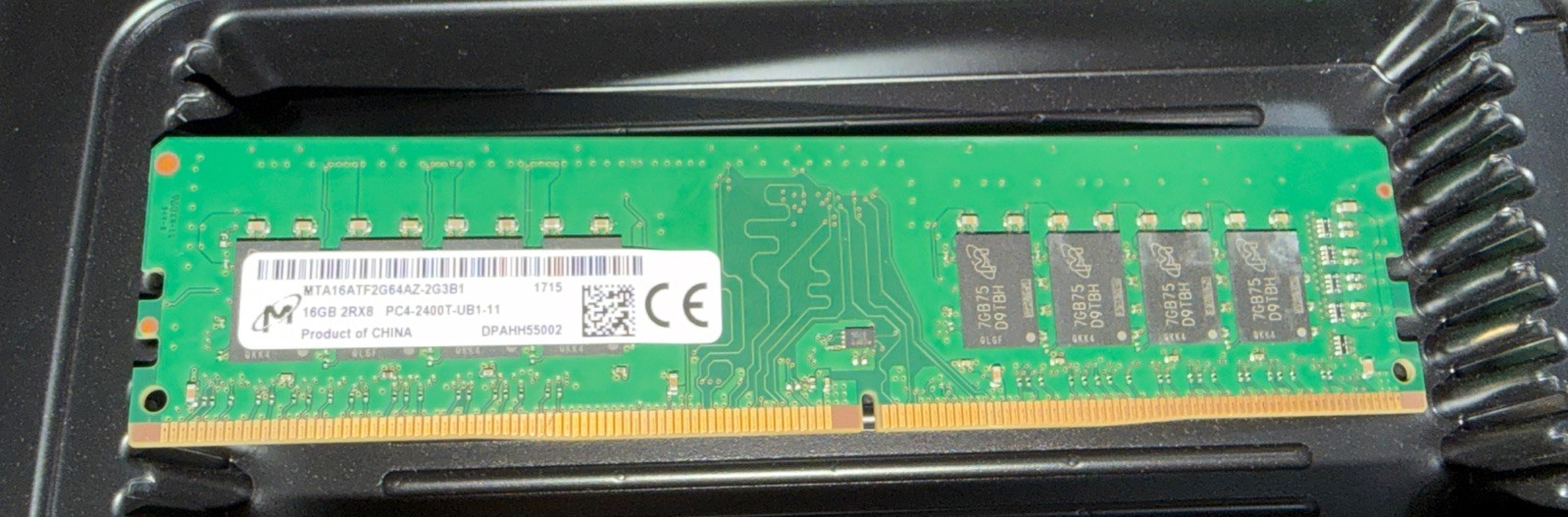 Micron 16GB DDR4-2400 PC4-19200 2Rx8 288-Pin Desktop RAM Memory