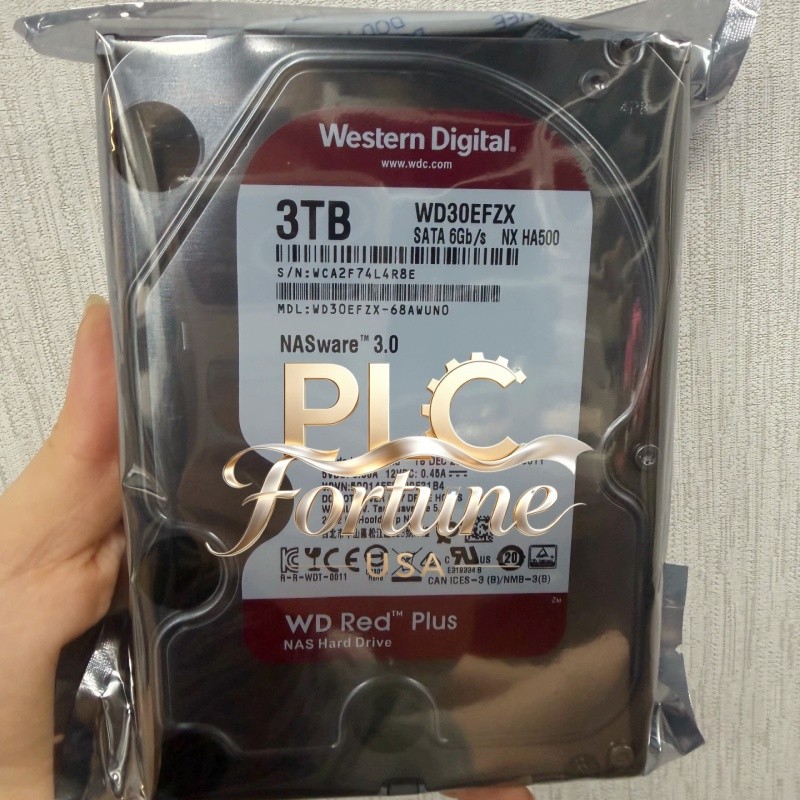 New Western Digital WD30EFZX 68AWUN0 3TB 3.5" SATA Red Plus 128MB NAS Hard Drive
