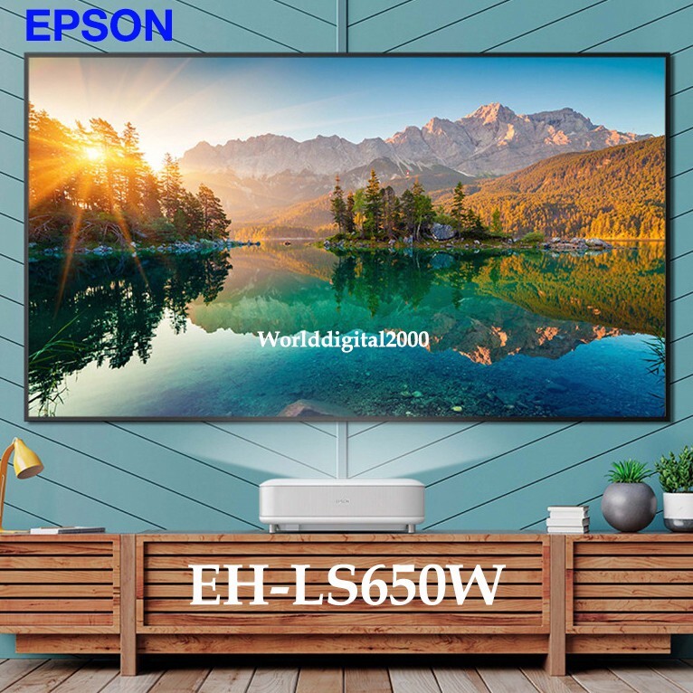 EPSON EH-LS650W 4K Ultra-short Projector 3LCD Laser 3.600 Lu HDR10 YamahaSpeaker