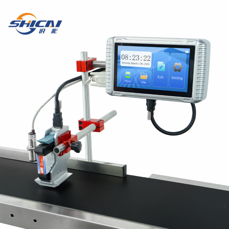 Automatic 12.7mm Online Inkjet Printer Date Text Logo Barcode