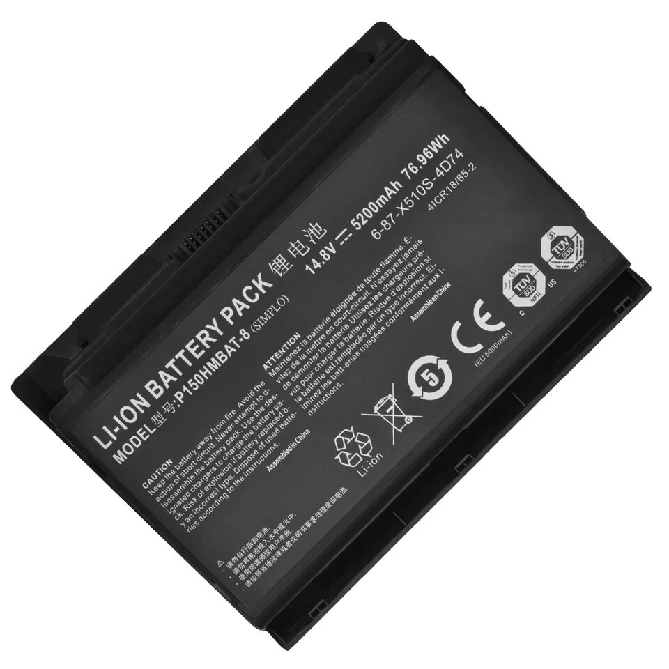 US Genuine P150HMBAT-8 X510S Battery for CLEVO P151SM1-A NP8278-S XMG P502