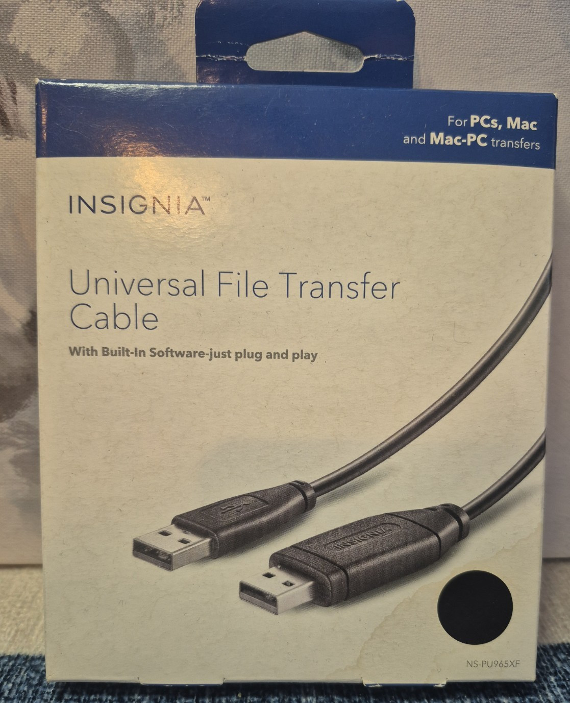 Insignia Universal File Transfer Cable Fot PC's And Macintosh New Open Box