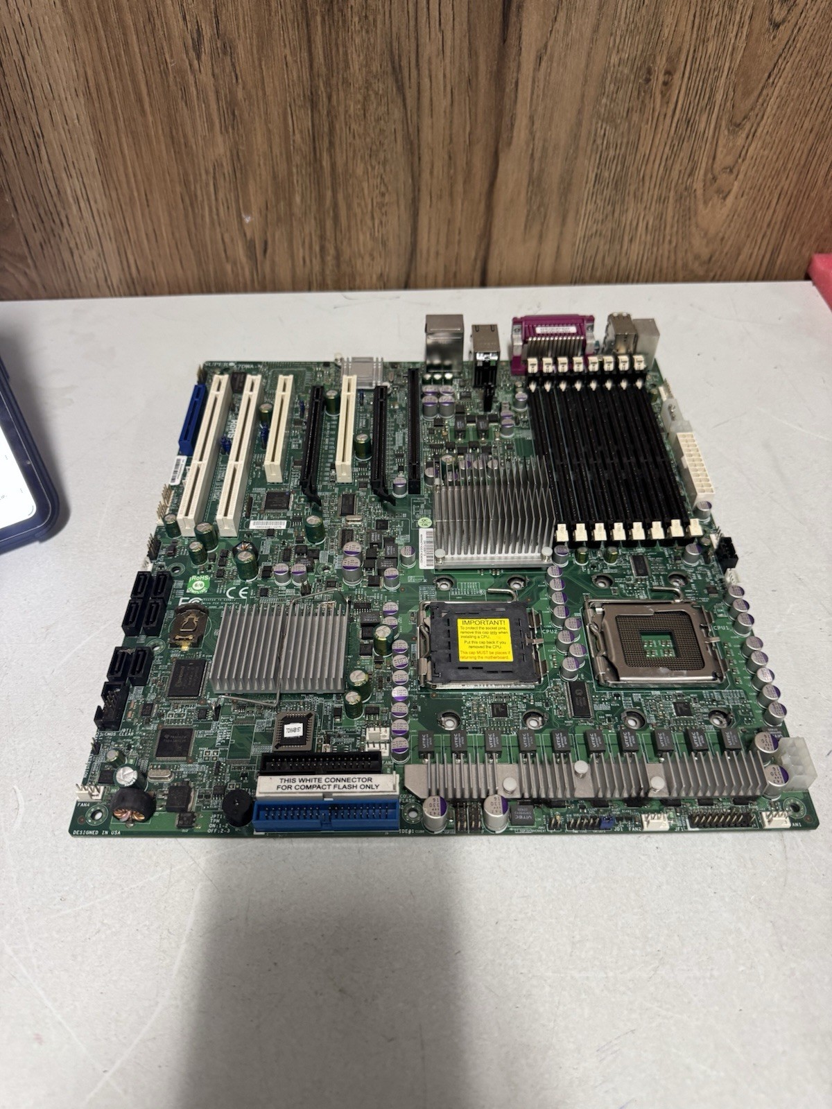 Supermicro Dual LGA771 Server Motherboard X7DWA-N Intel For Parts Repair