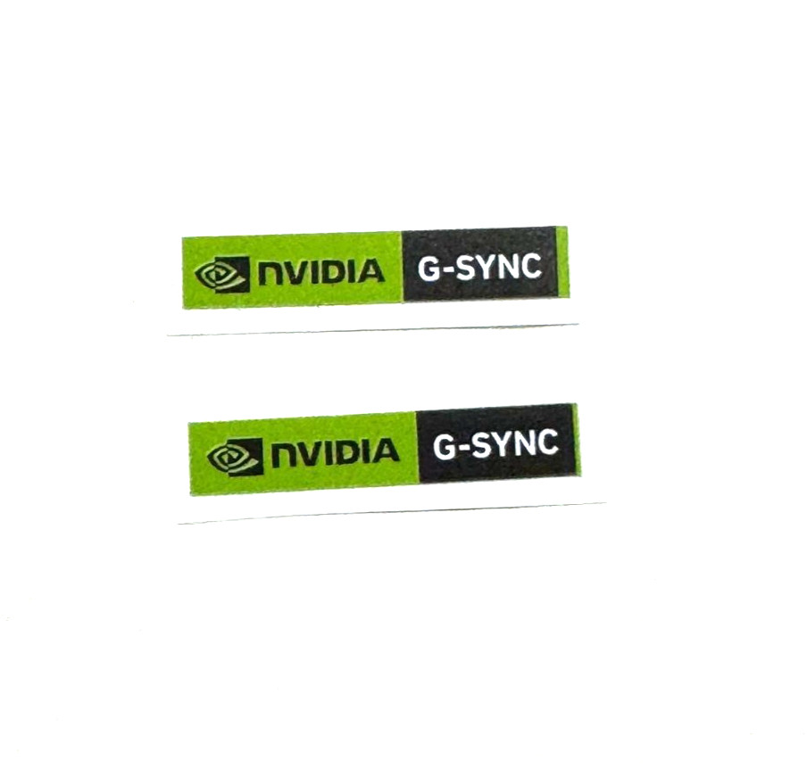 2 pcs NVIDIA G-SYNC  Sticker  Label Logo Decal  Badge SMALL 26mm x 5 mm