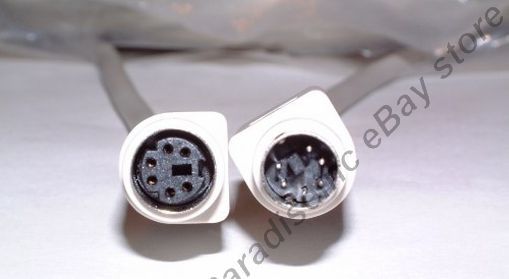 Lot2pk 6ft PS2 6pin Mini DIN Male~Female Extension Cable/Cord Mouse/Keyboard/KVM