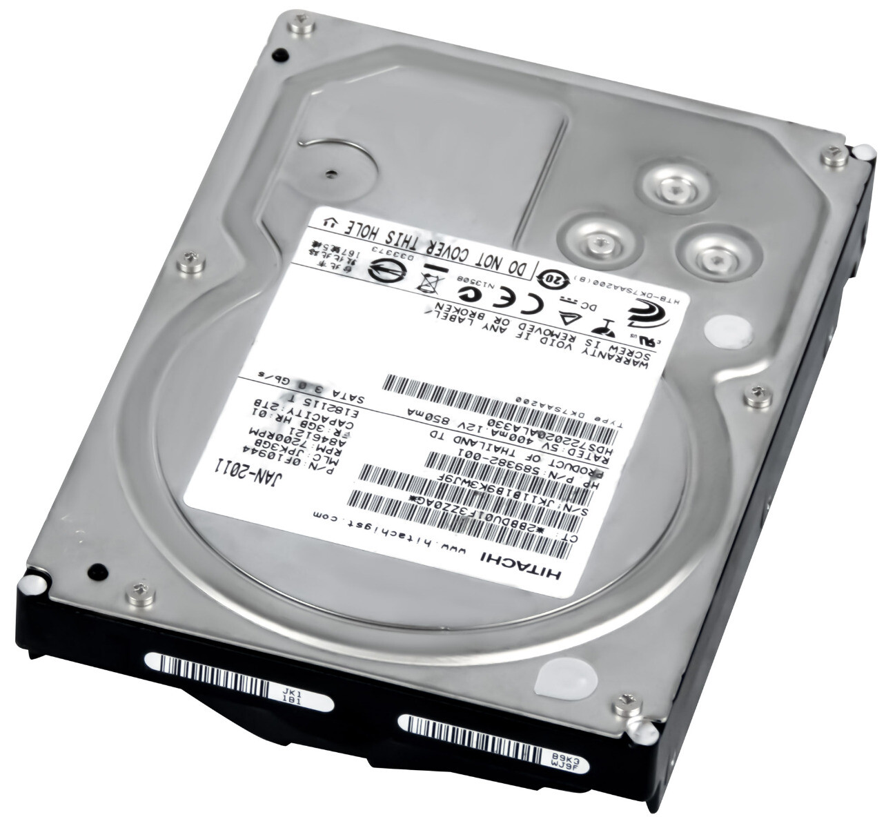 HARD DRIVE HITACHI DeskStar 7K2000 HDS722020ALA330 2TB SATA II 7.2K 32MB 3.5
