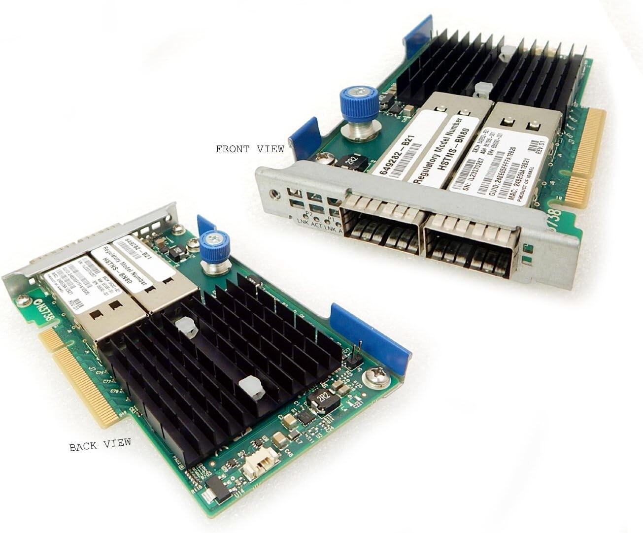 HP 656090-001 Infiniband Fdr By En 10 By 40Gb Dual Port 544Flrqsfp Pcie X8 US