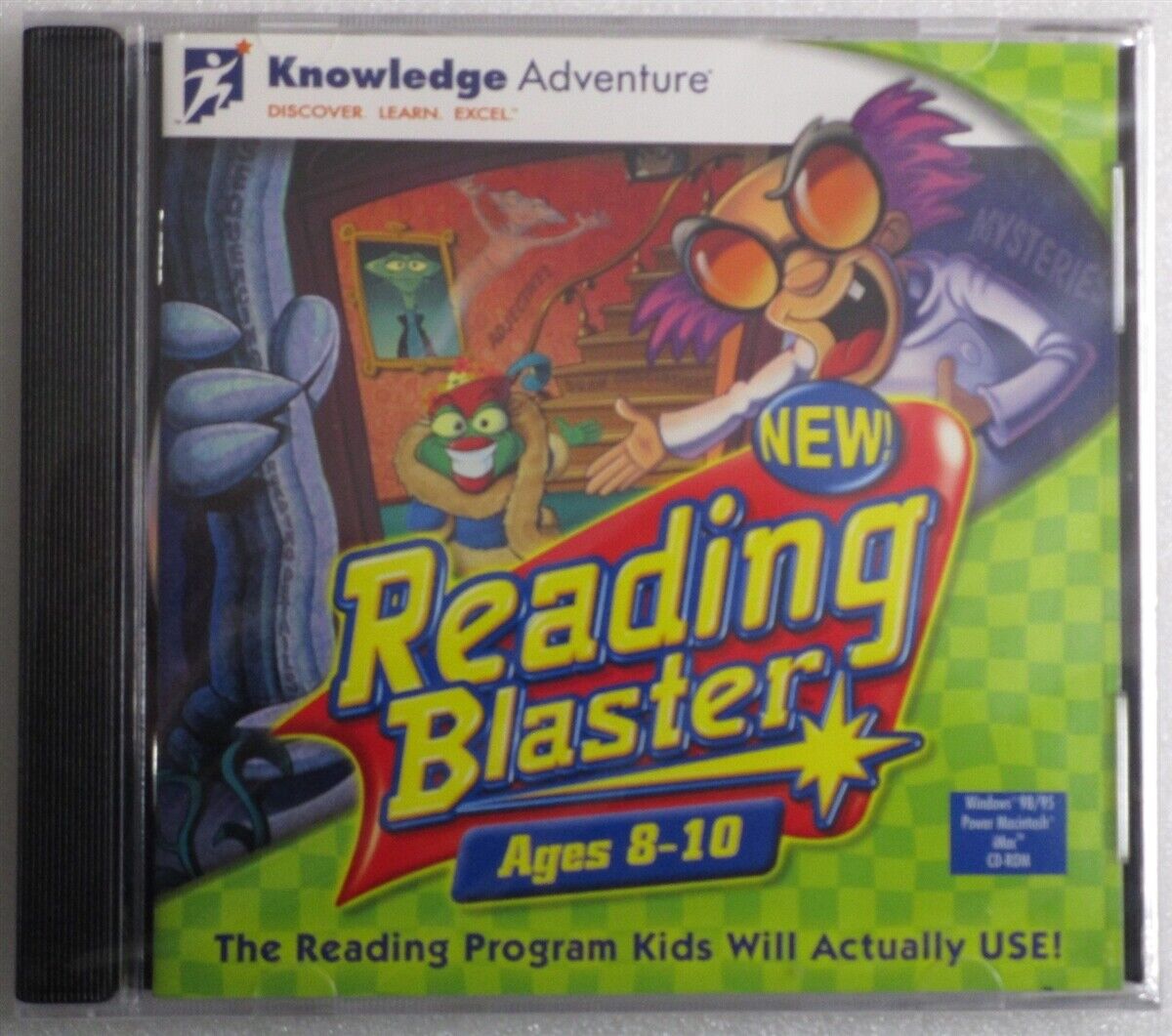 Software PC Knowledge Adventure Reading Blaster Ages 8-10 NEW SEALED Jewel