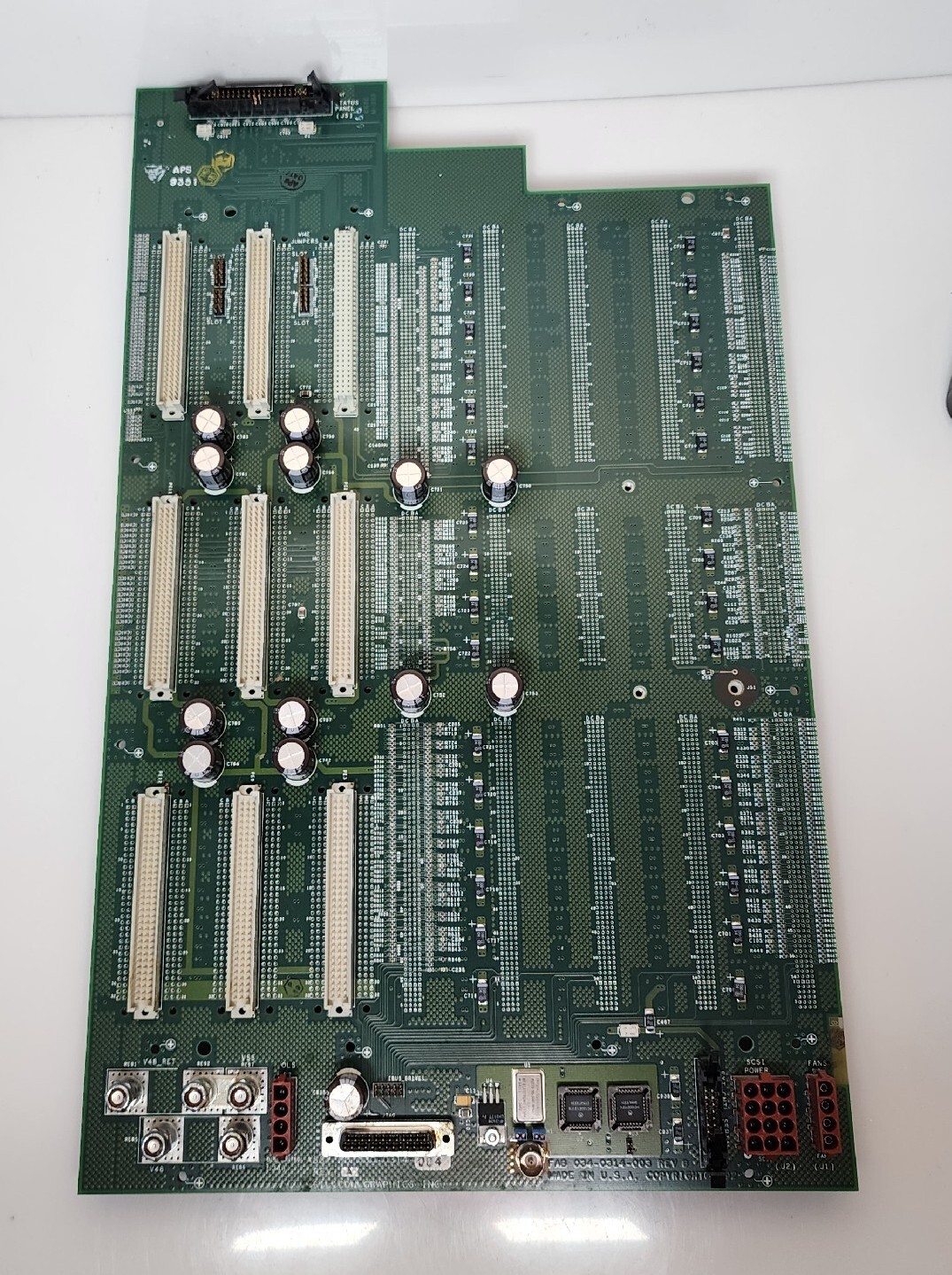 RARE SGI Backplane Board 030-0314-004 Rev A Silicon Graphics Vintage Onyx