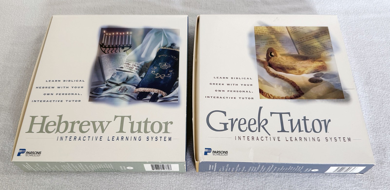 Parsons Technology Hebrew Tutor / Greek Tutor - Set of 2 NEW 1998/1999 Windows