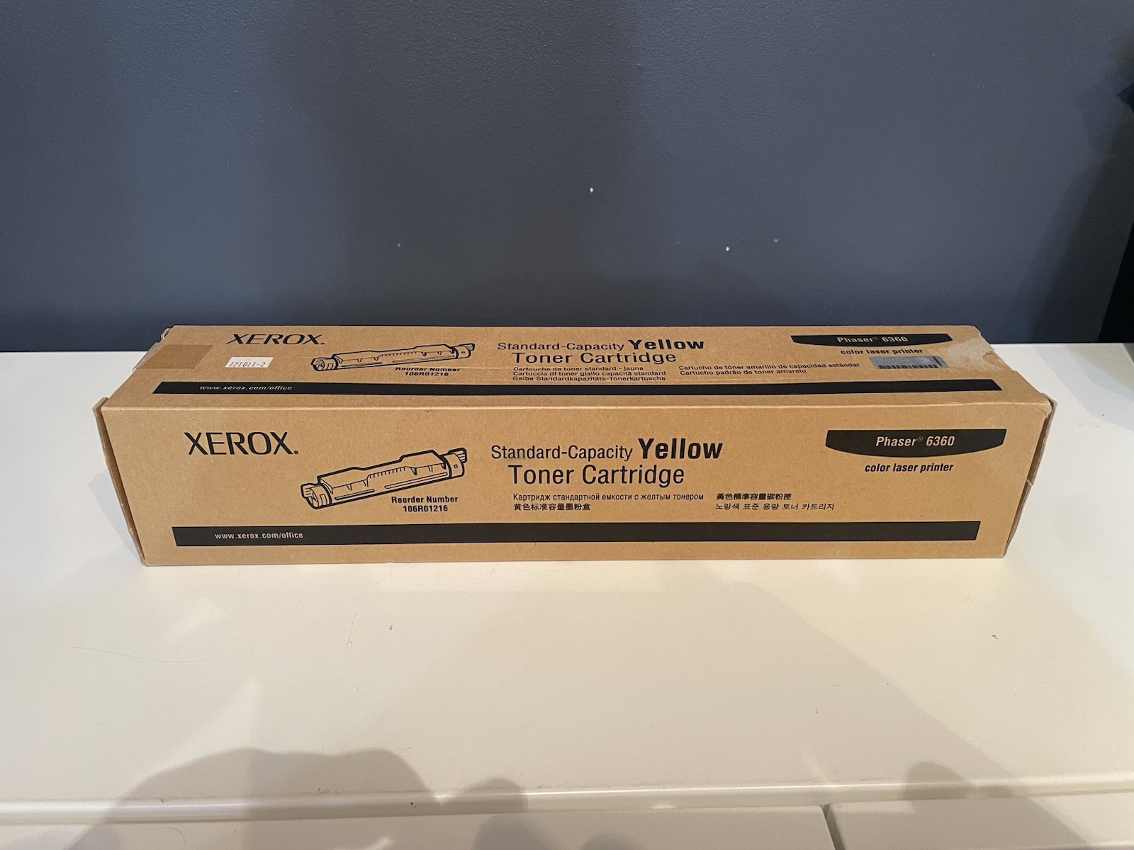 Xerox Phaser 6360 Yellow Toner 106R01216 OEM Genuine New In Original Box