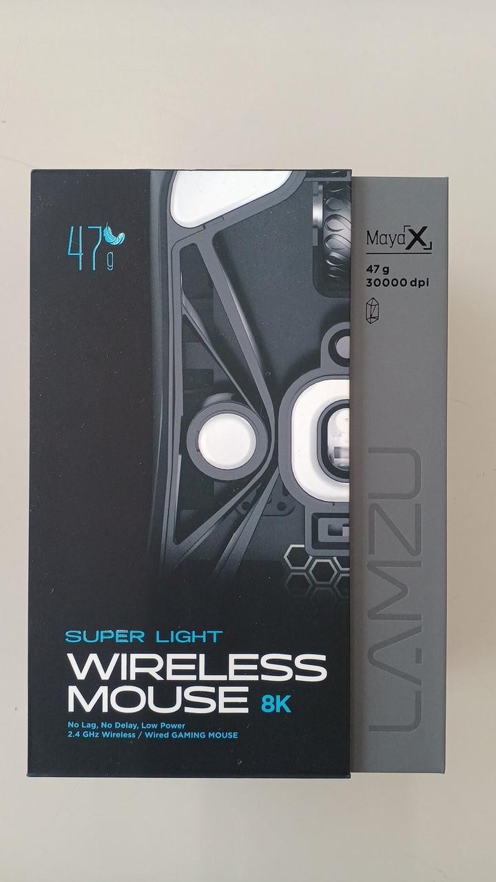 LAMZU Maya X White Wireless Gaming Mouse