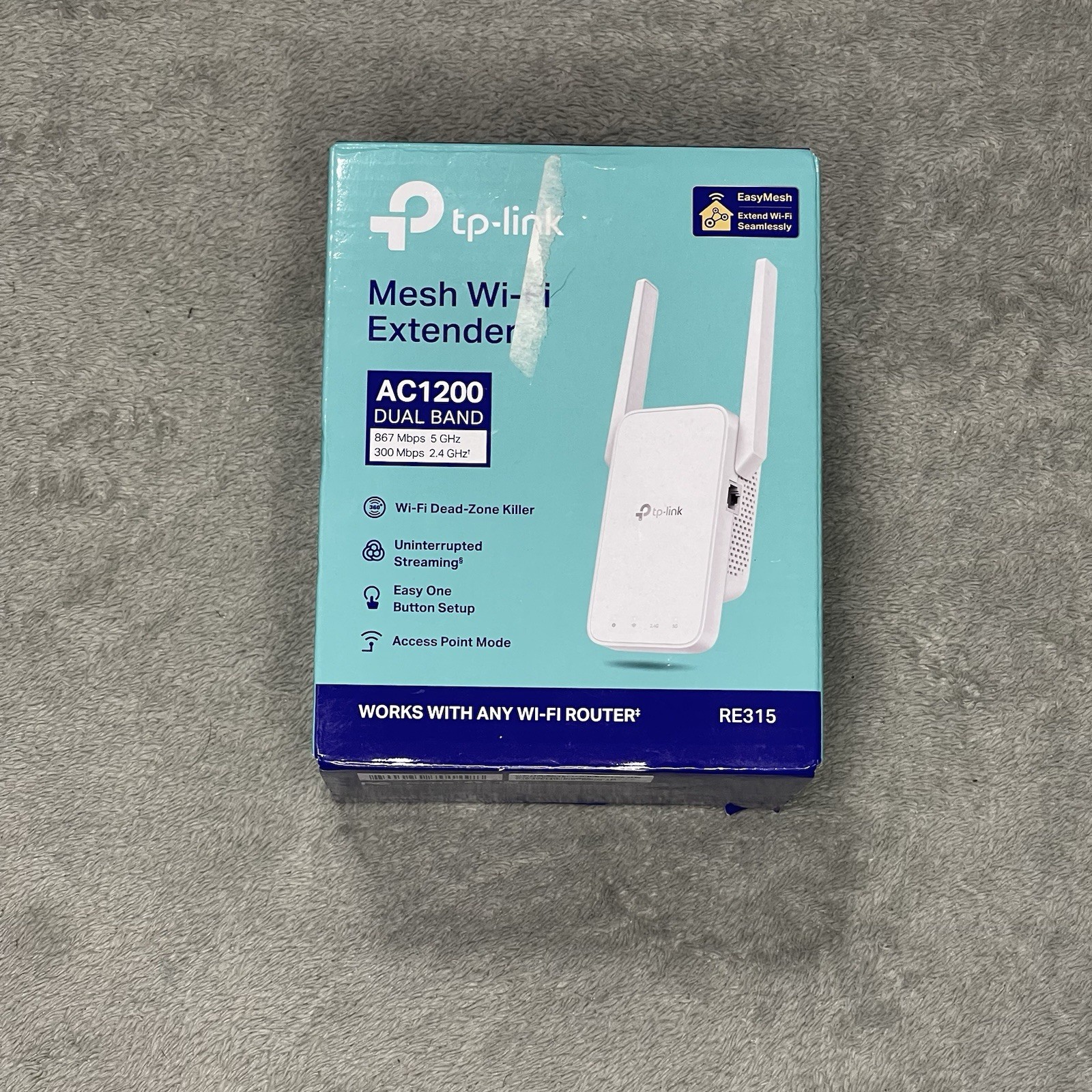 TP-Link RE315 AC1200 Dual-Band WiFi Extender Range Booster Mesh Signal White