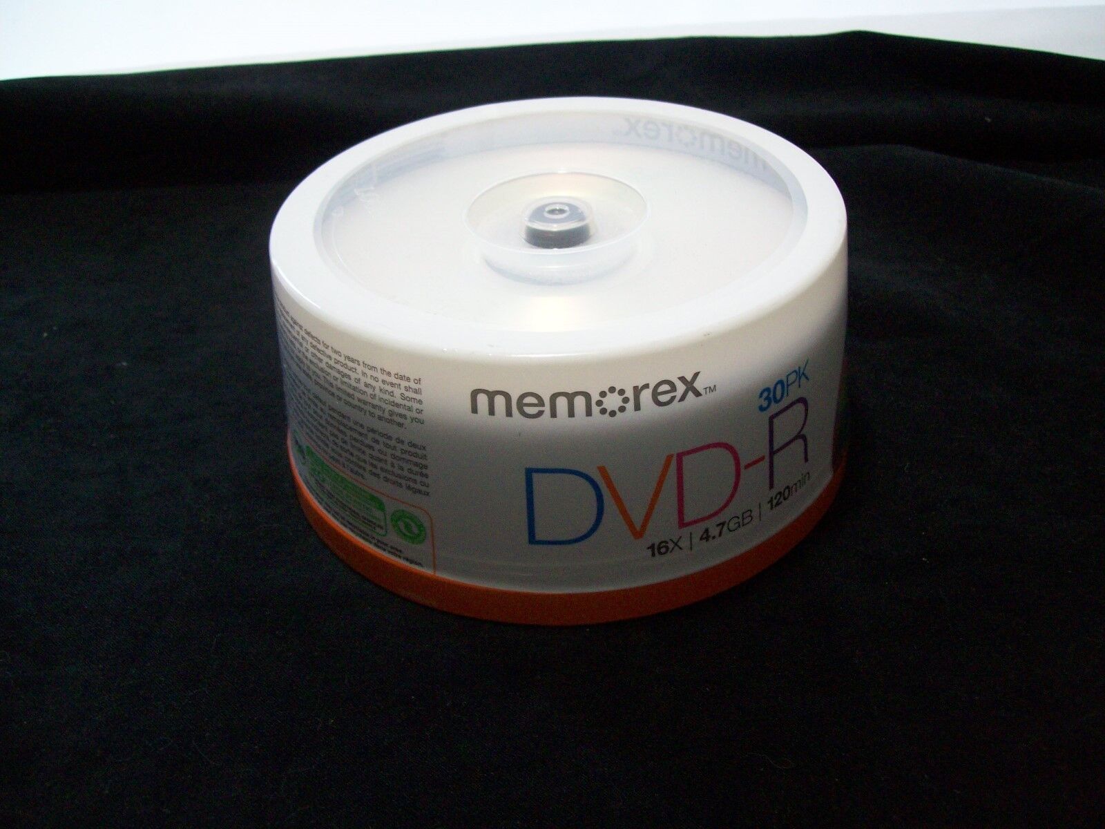 Memorex DVD-R 16X/4.7Go/120 Minute 30PAQ New Sealed