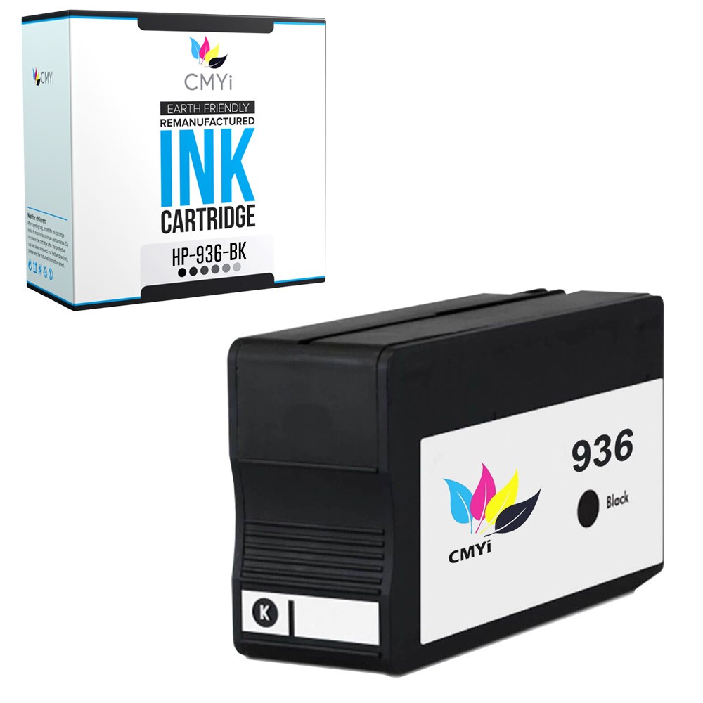 Compatible CMYi 936 Black Ink Cartridge for HP OfficeJet Pro 9125e 9135e 9730e