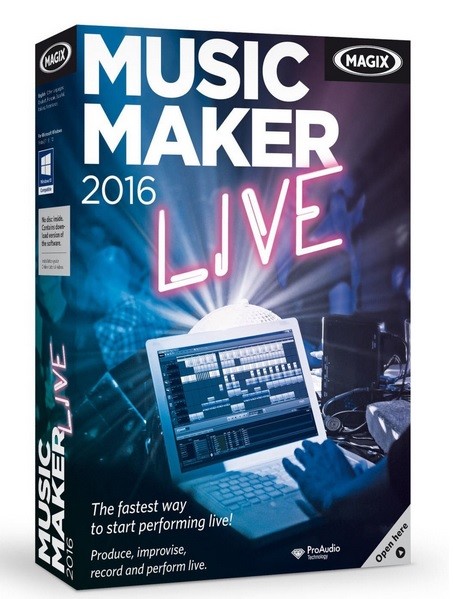 MAGIX Music Maker – 2016 Live – Make your own music the easy way PC disc CD NEW