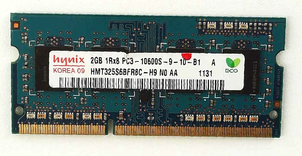 Hynix 🔧 2GB DDR3-1333 (PC3-10600S) Laptop Memory SO-DIMM 🟥 ☆
