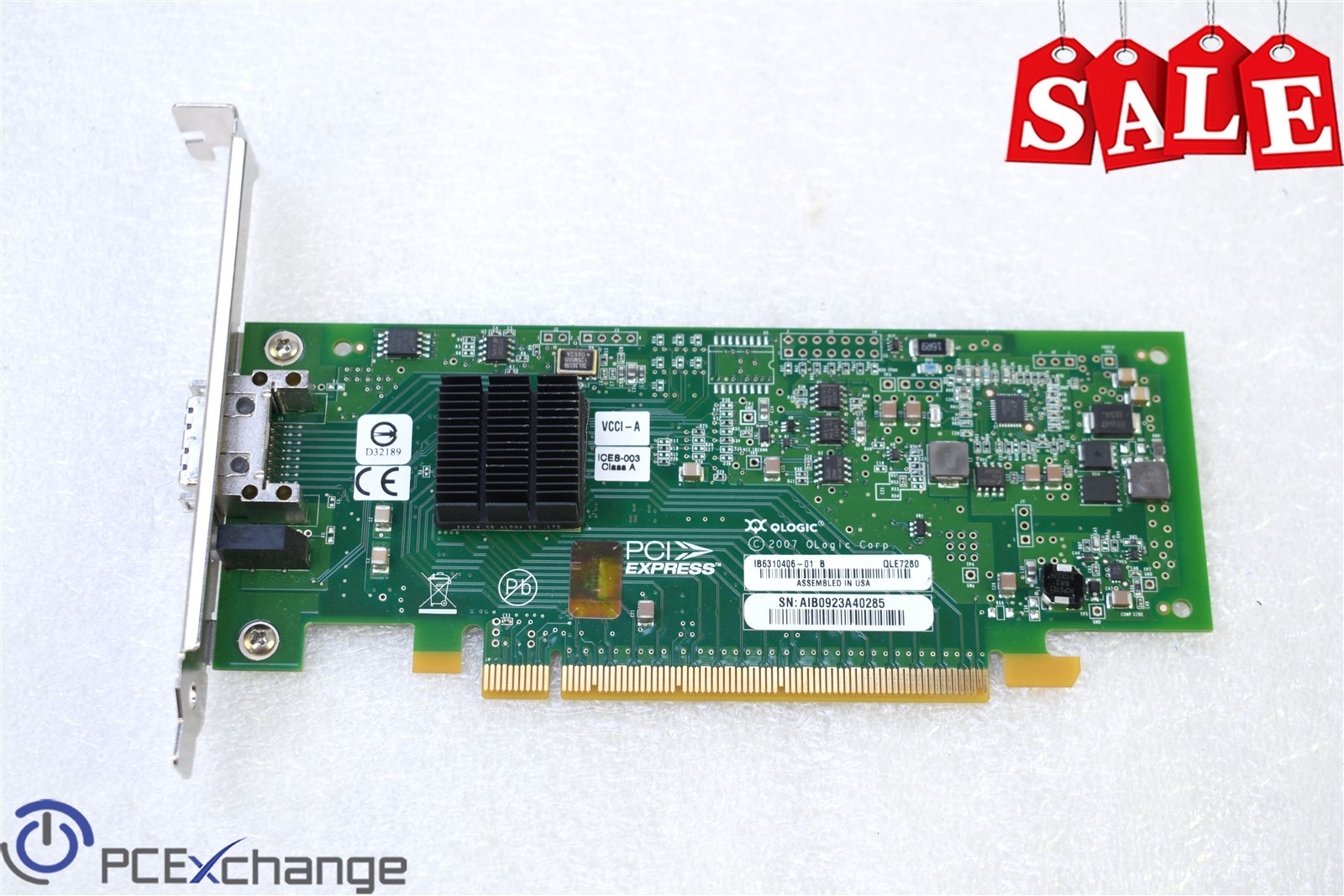 Lot of 22 x QLogic QLE7280 20Gbps Single Port DDR 4x InfiniBand to PCIe x16