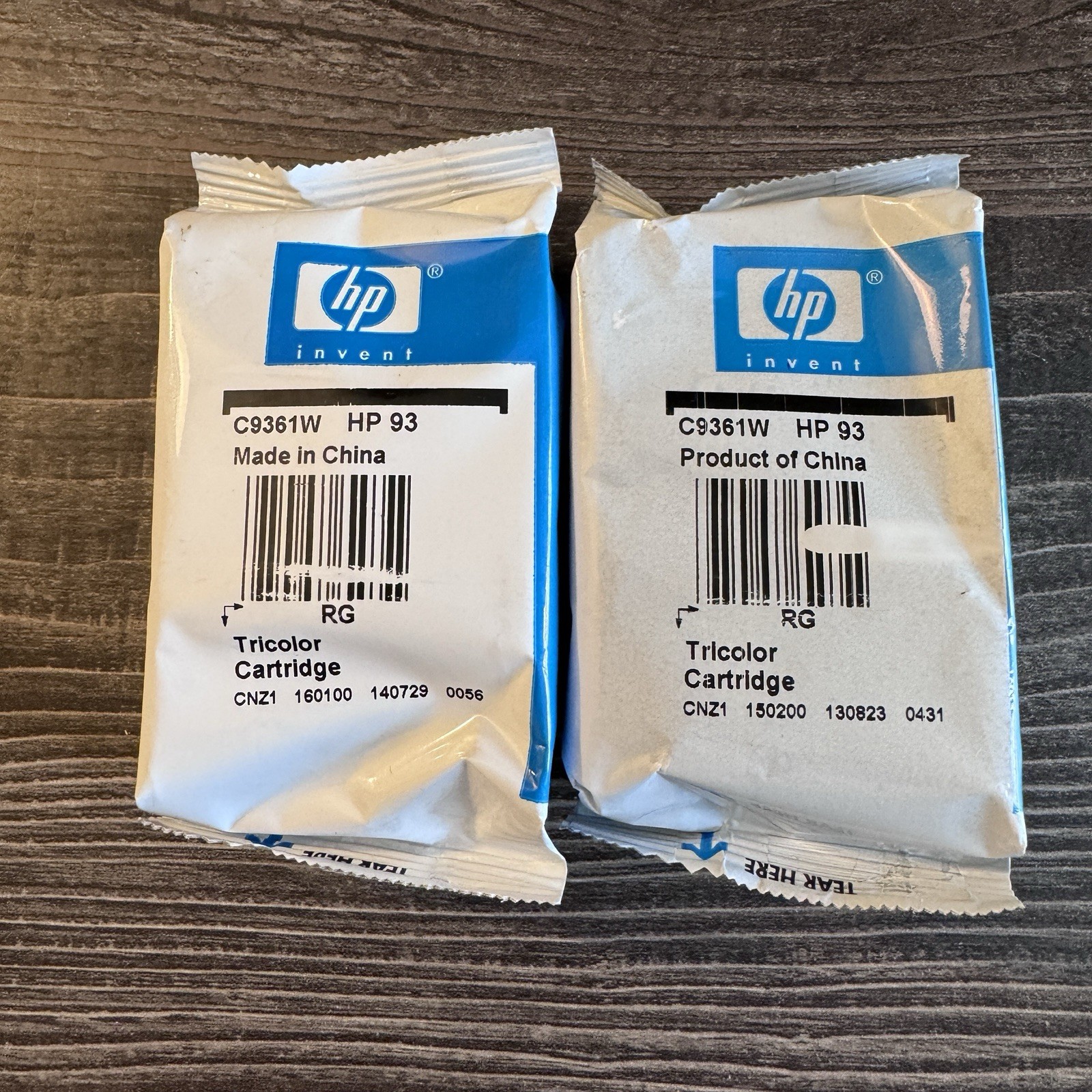 HP 93 Tri Color Ink Cartridge Lot of 2 C9361W Sealed OEM