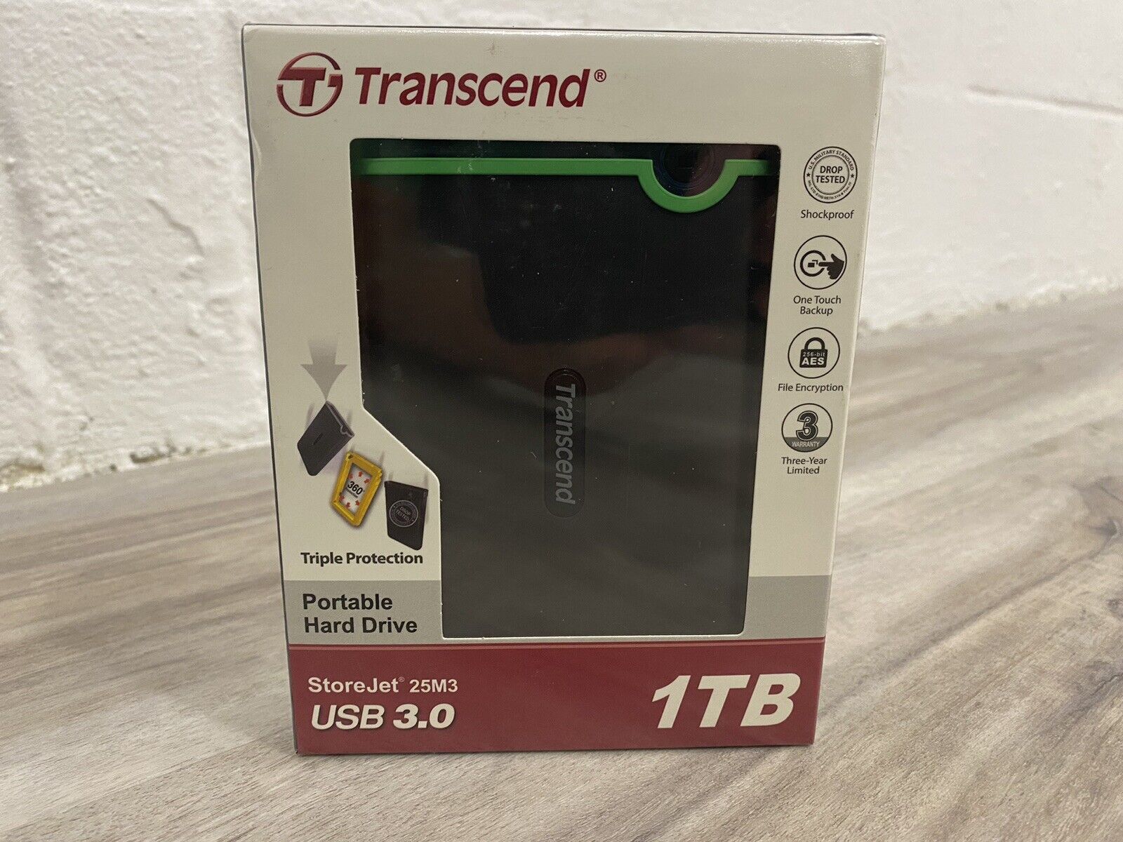 Transcend StoreJet 25M3 1TB USB 3.0 2.5