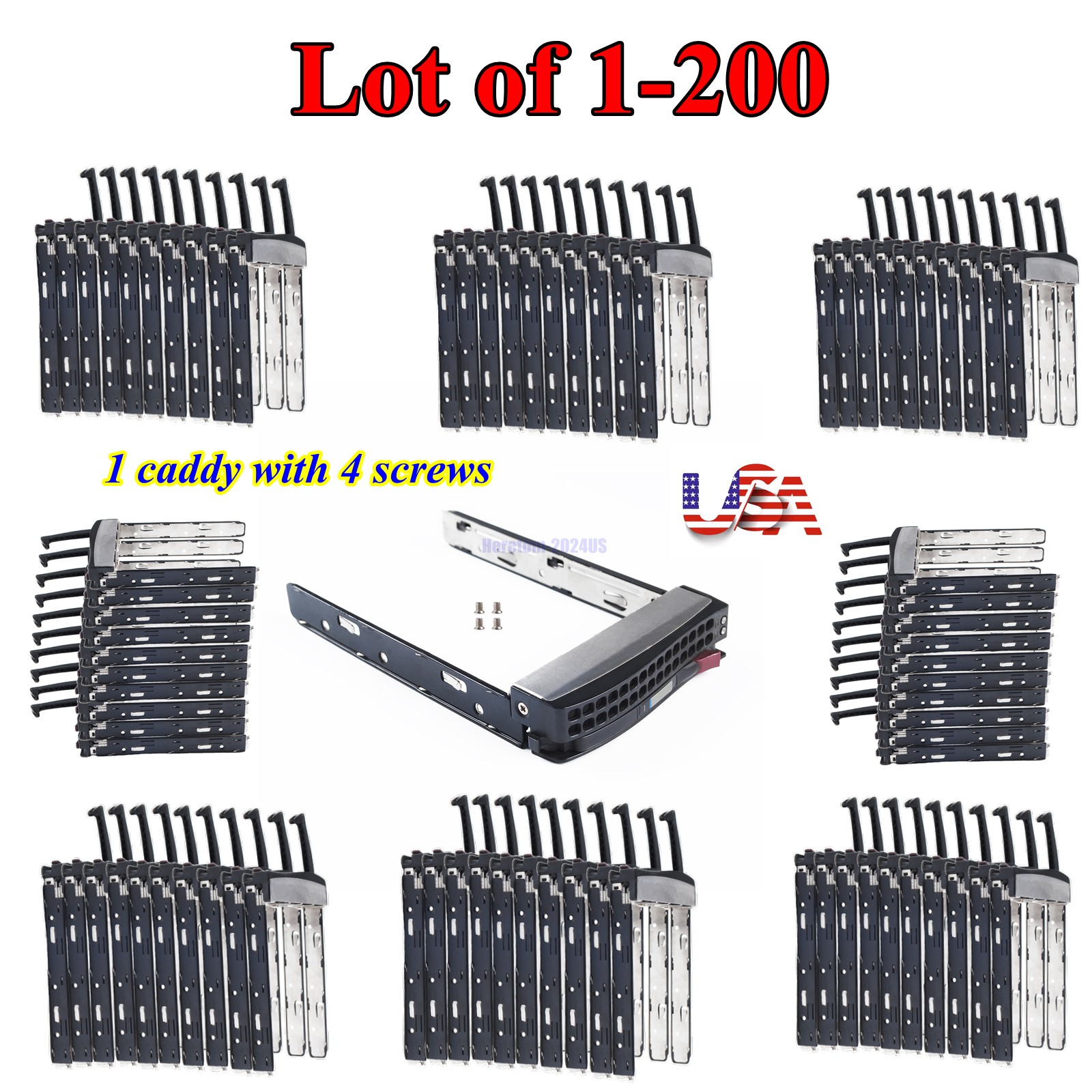 Lot MCP-220-00024-0B For Supermicro 3.5 LFF SAS SATA Drive Tray Caddy 01-SC93301