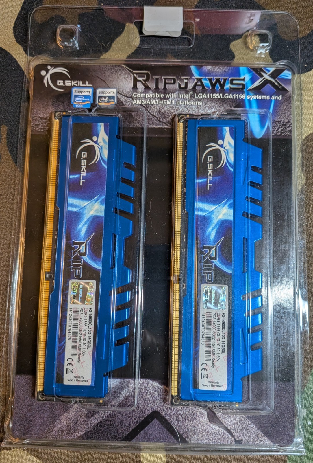 G SkiLL Ripjaws X DDR3 RAM 16Gb 1866 Desktop Memory Kit