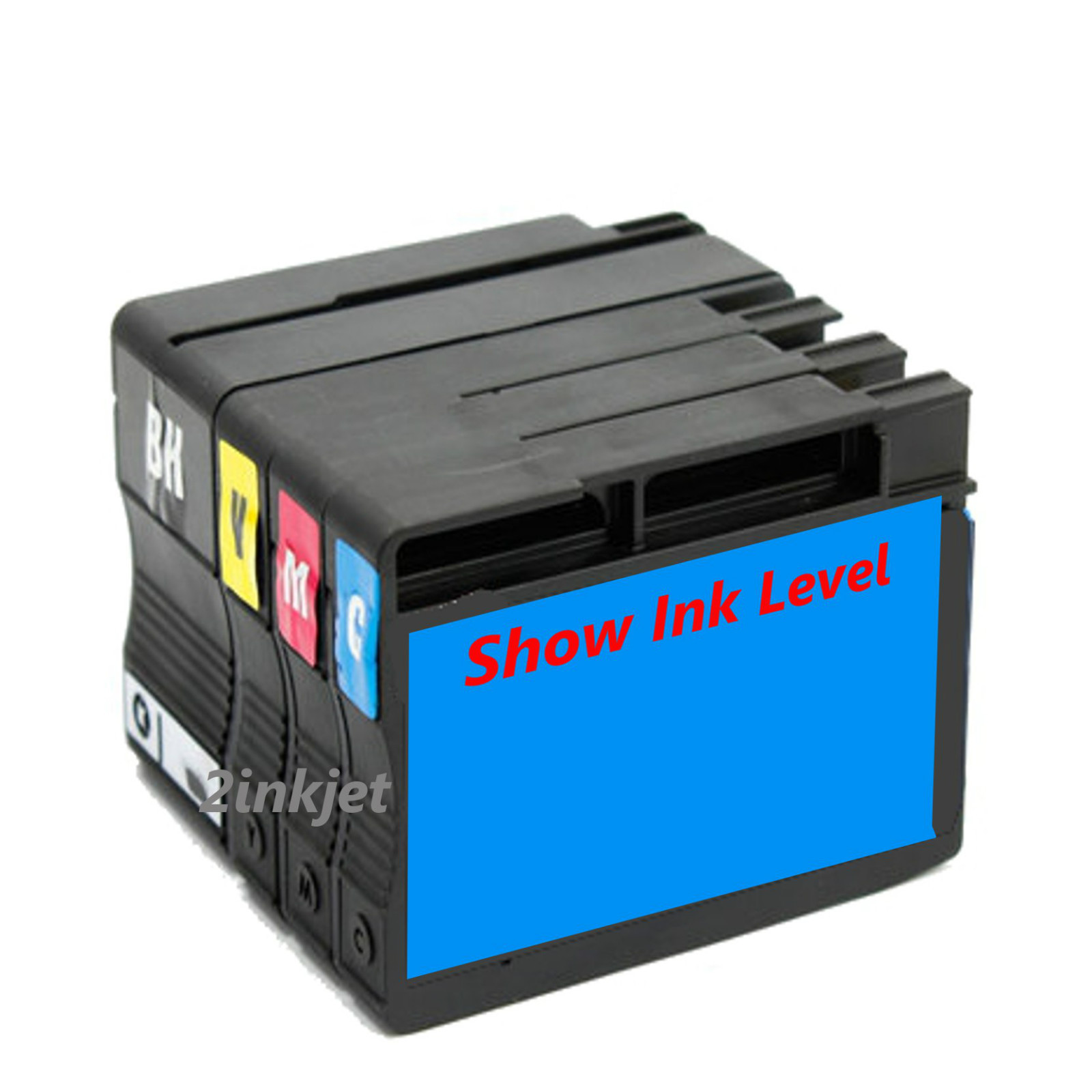 4 Pack 932XL 933XL Compatible Ink Fits Officejet 6100 6600 6700 (SHOW INK LEVEL)