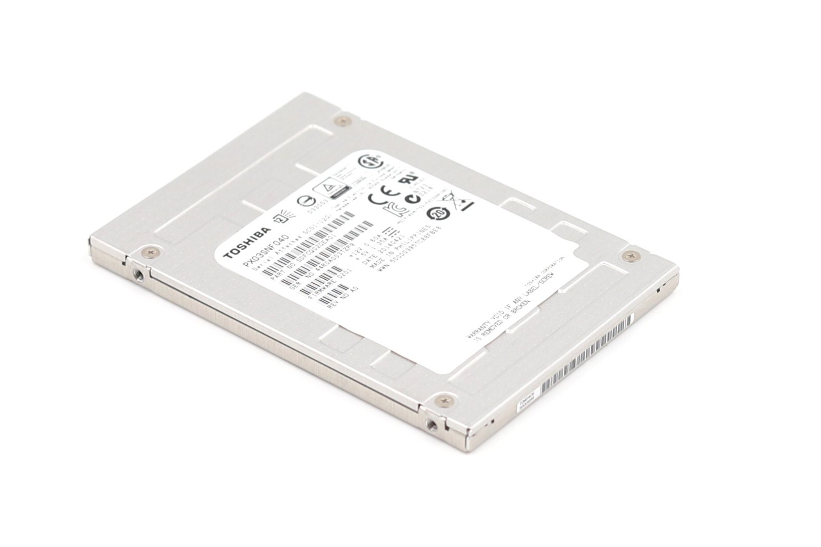 Toshiba PX03SNF040 400GB 2.5" 12Gb/s eMLC SAS Solid State Drive P/N:SDFCQ02GEA01