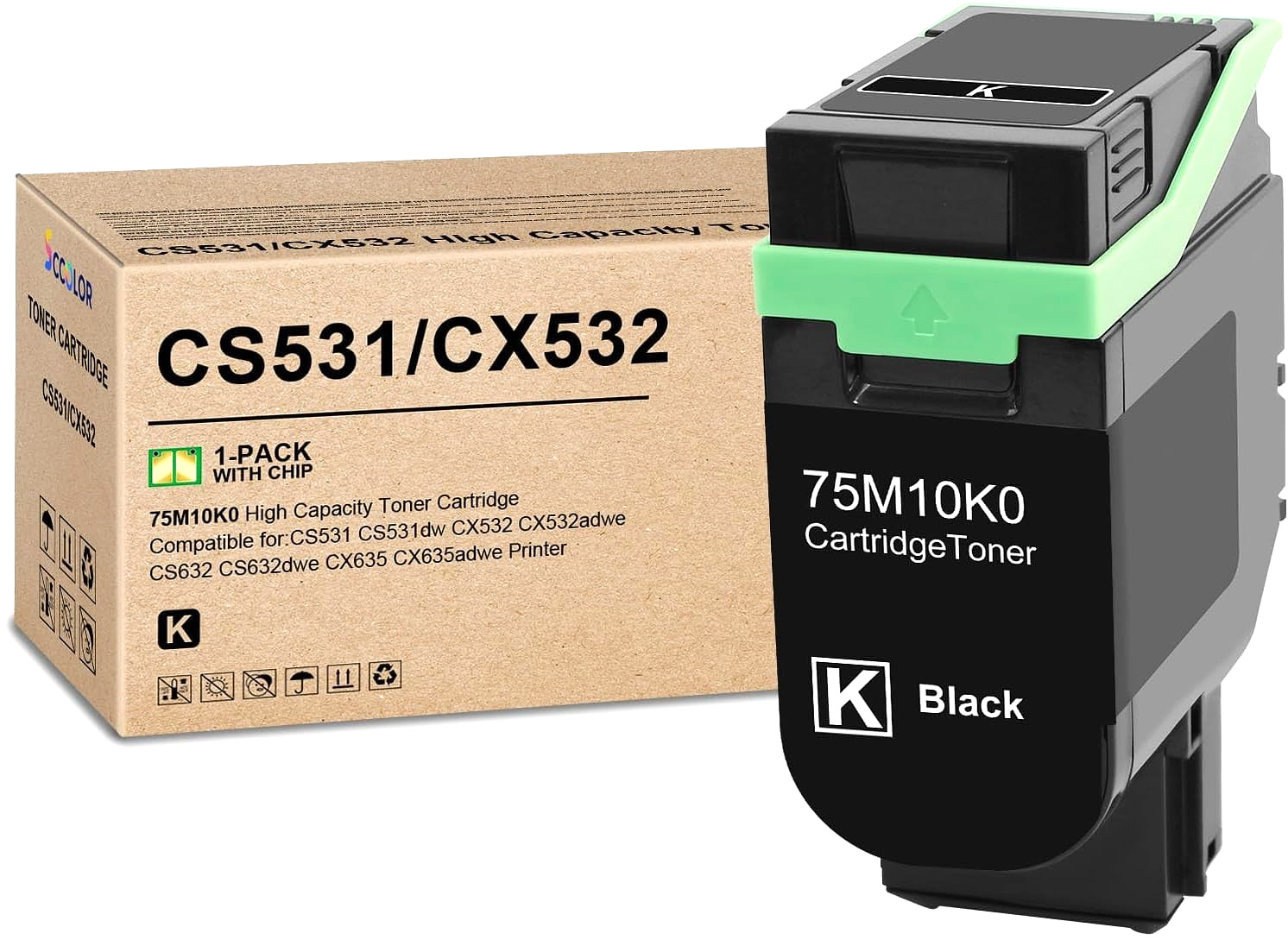 CS531 CX532 Toner Cartridge for Lexmark CS531/CS531dw/CX532/CX532adwe Series