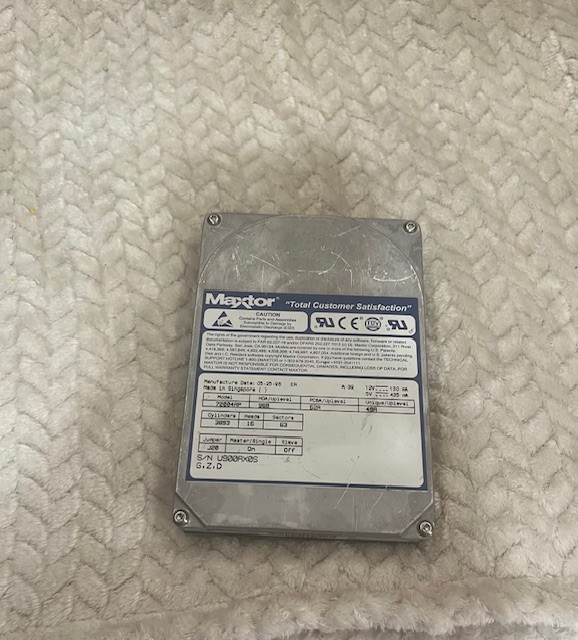 Vintage Maxtor hard disk drive model 72004AP