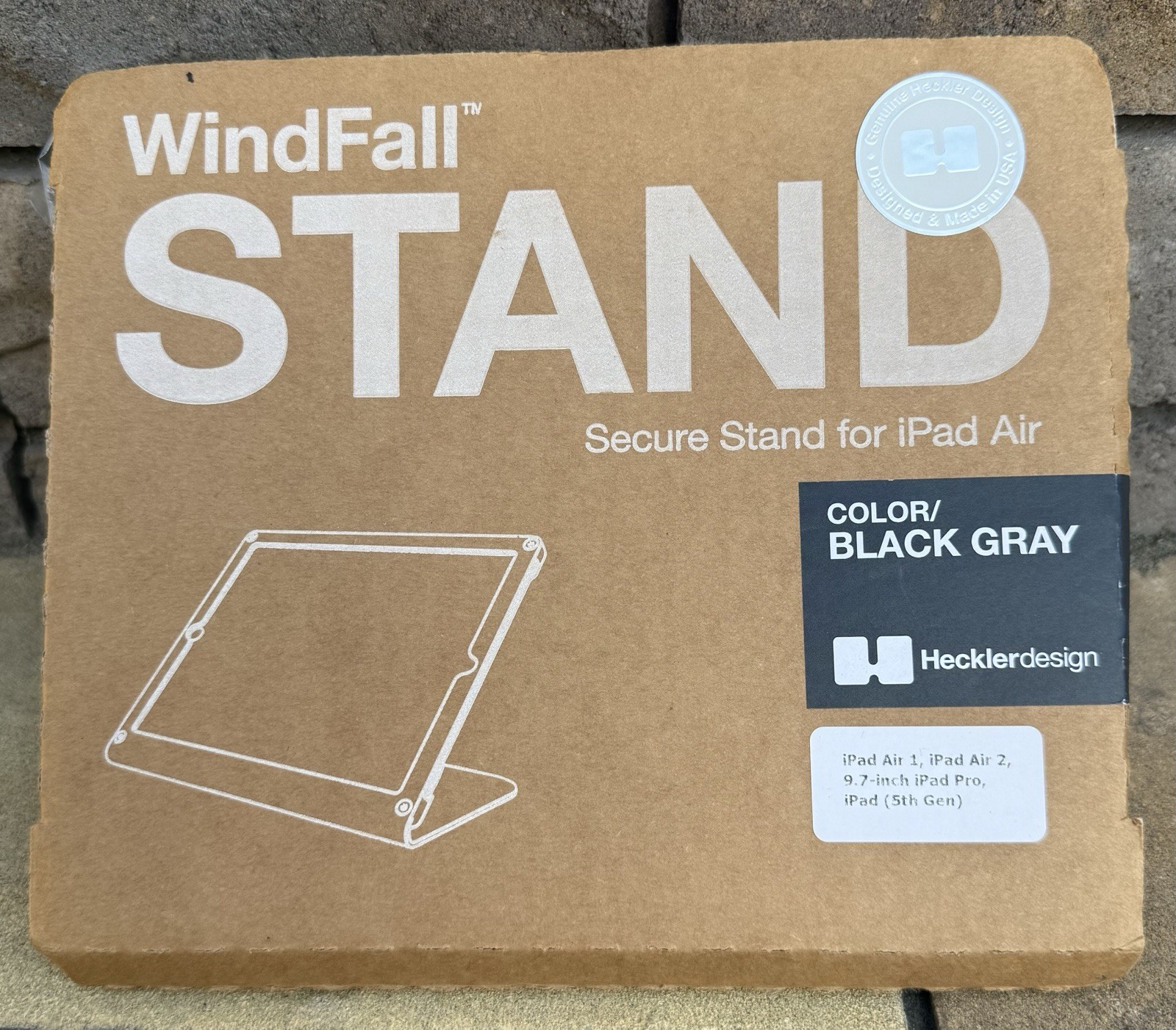 Kensington Windfall stand iPad Air 1, 2, 9.7” iPad Pro, iPad (5th Gen)