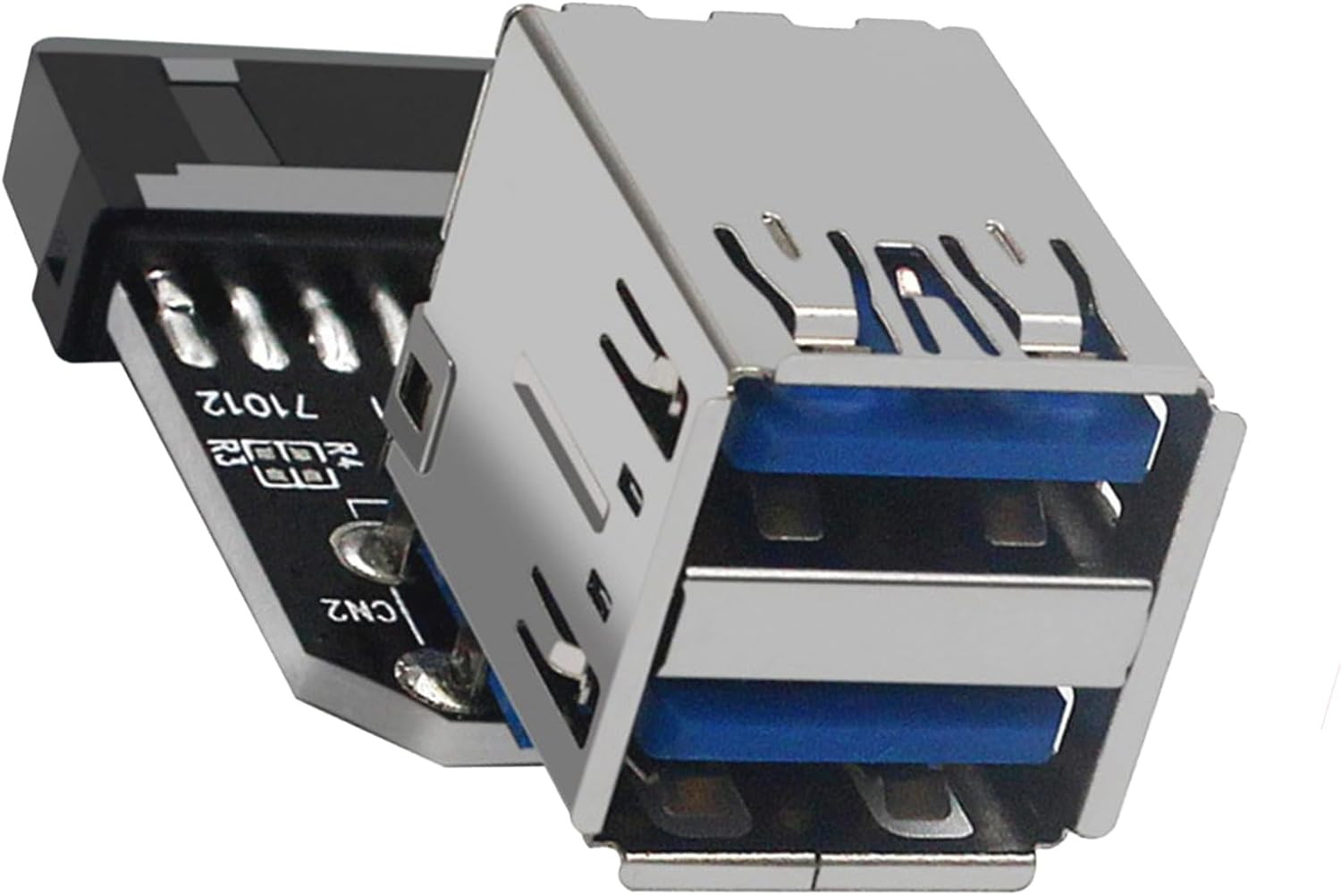 USB 3.0 Dual Port Adapter – 19/20 PIN to Dual USB 3.0 Female Header for PC