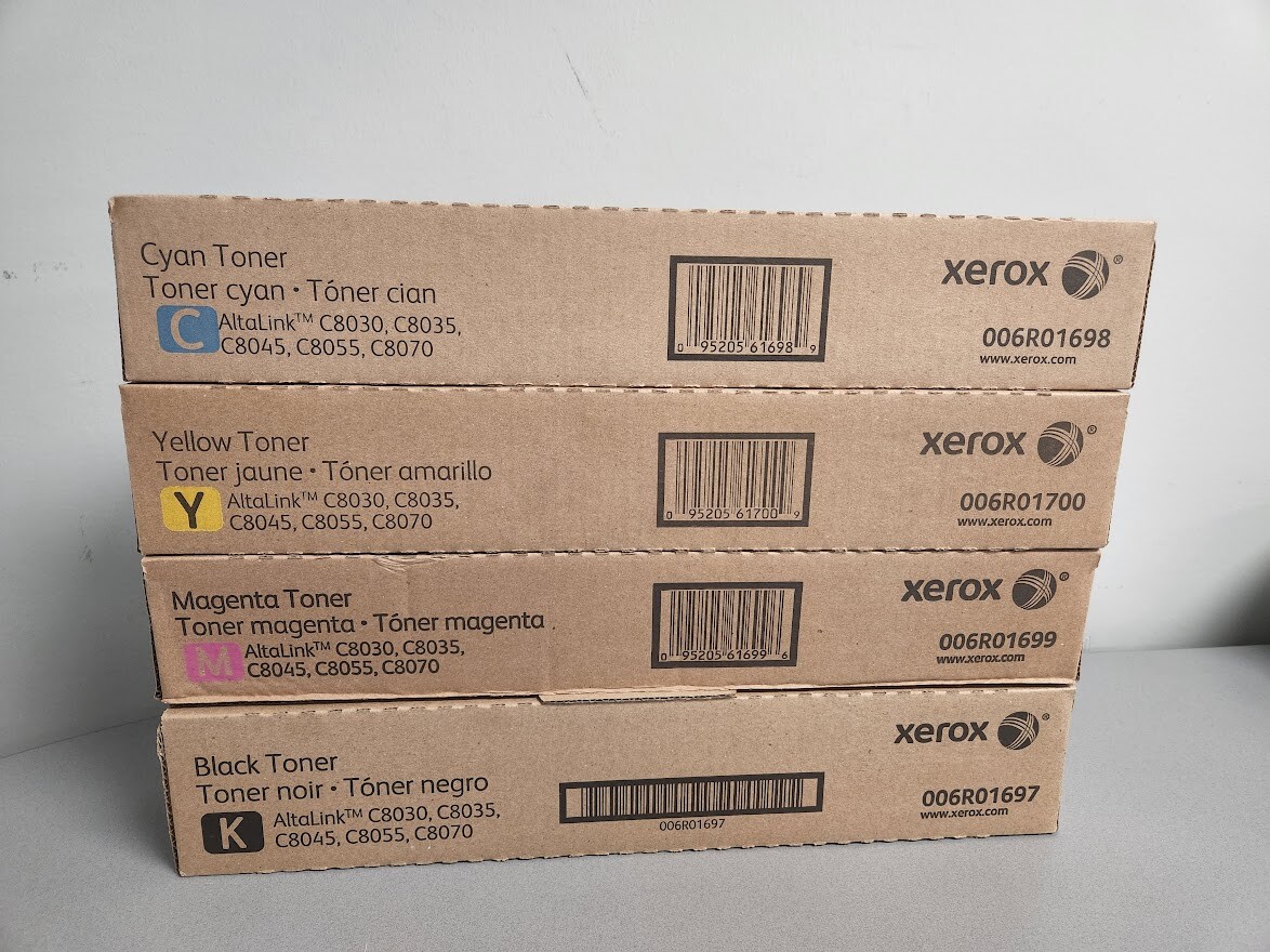 Xerox AltaLink C8030 toner cartridge set Yellow Magenta Cyan Black