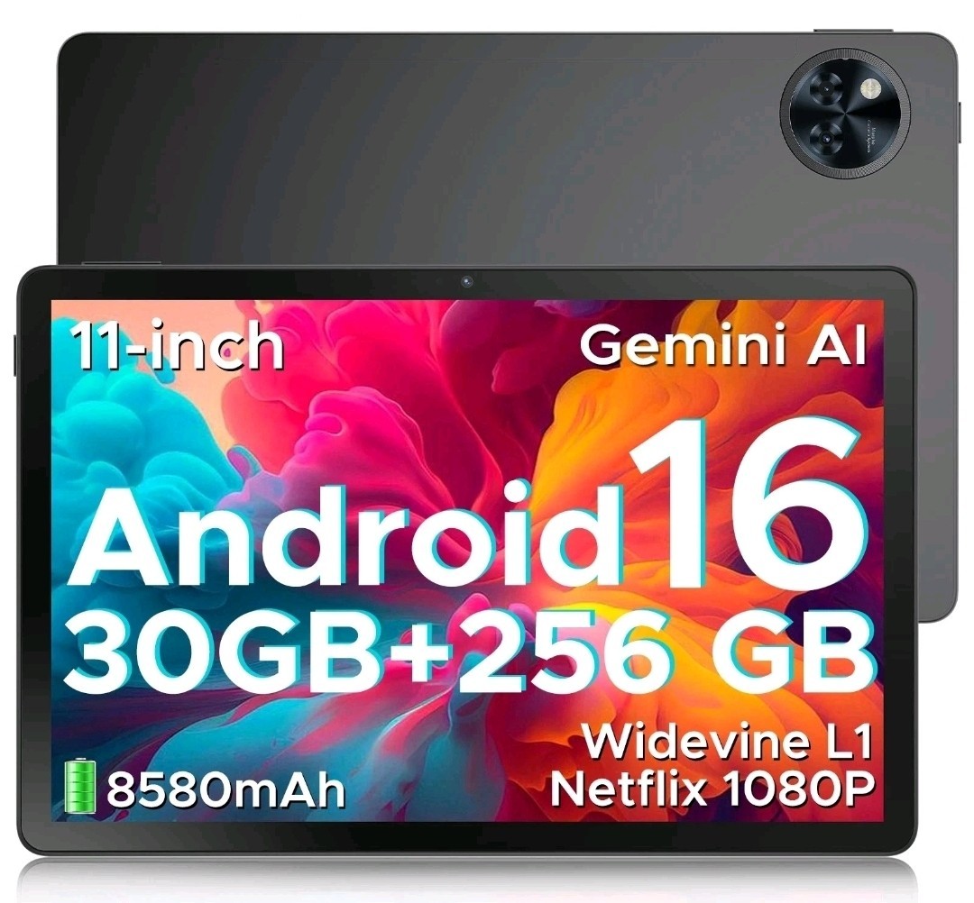 DOOGEE U11Pro VIP EDITION 11" 30GB+256GB 8580mAh WidevineL1 WiFi Android 16