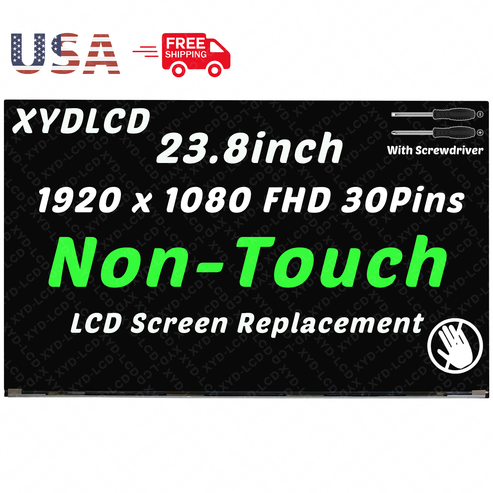23.8" for HP 24-CA2026CI 24-CA2044NO 24-CA2120ND All-in-One LCD Non-Touch Screen