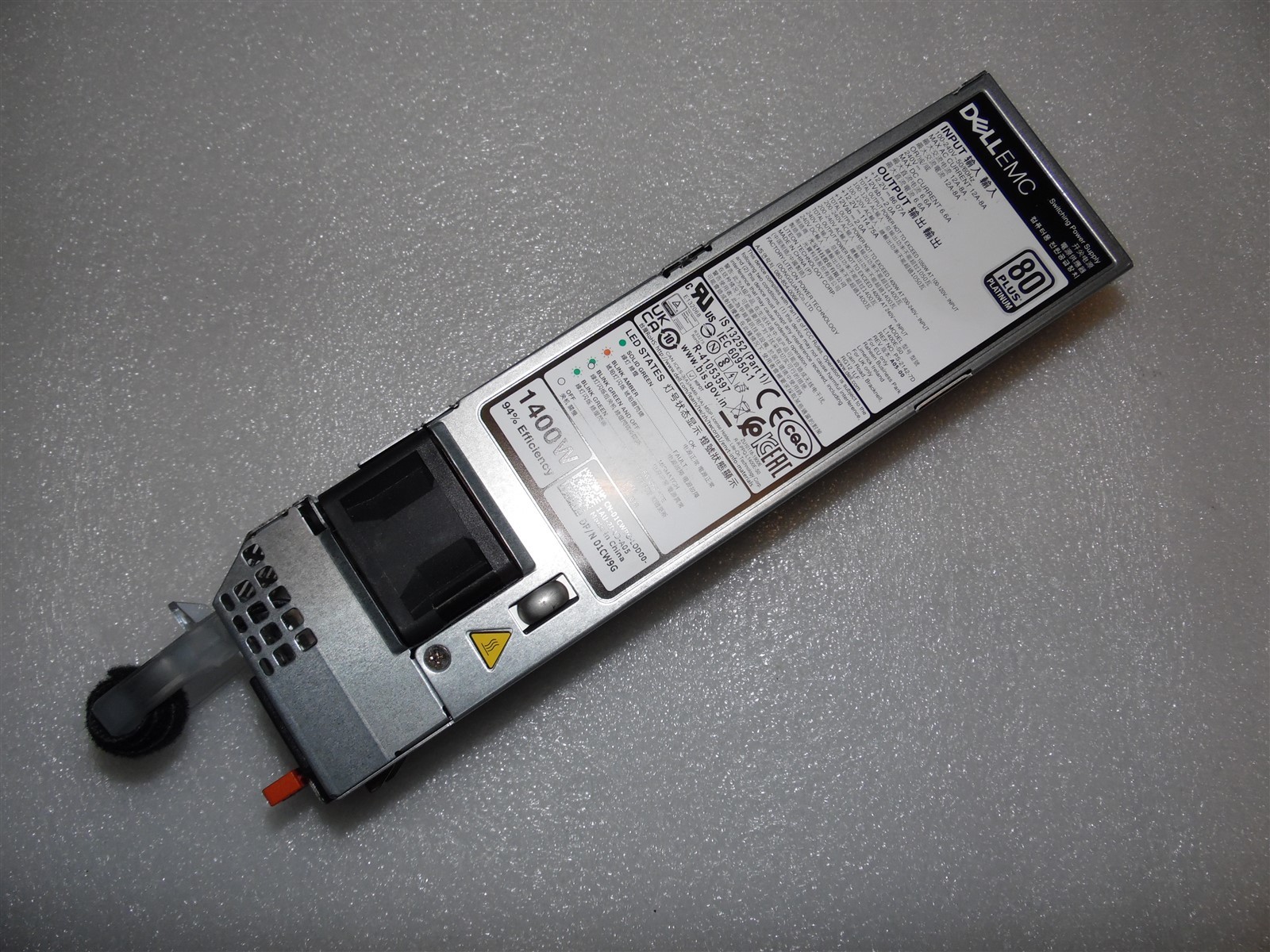 DELL POWEREDGE R6525 R750 R650 1400W PLATINUM 80 POWER SUPPLY 7DWXY 6C11W 1CW9G