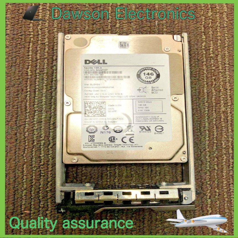 61XPF Dell 146GB 15000RPM 6Gb/s 64MB 2.5 SAS Hard Drive ST9146853SS