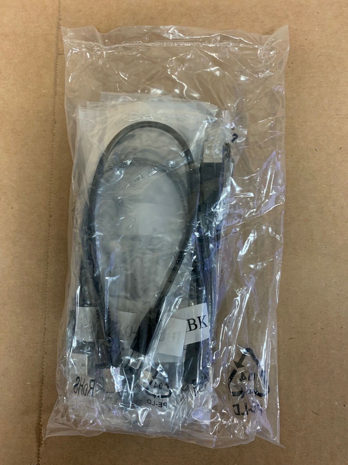 LOT OF 10 NEW 10UM-02101BK USB Black 2.0 Cable Type A Male to 5 Pin Mini-B Male 