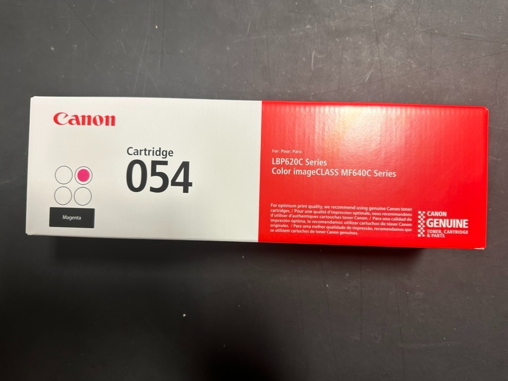 Genuine OEM Canon 054 Magenta Toner Cartridge - New Sealed