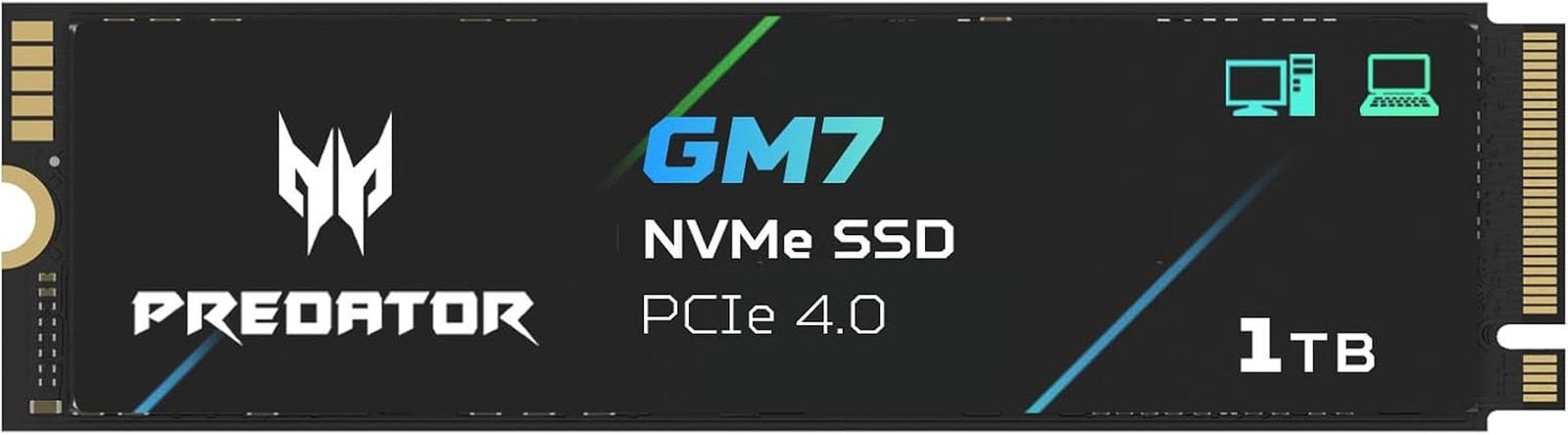 Acer Predator GM7 1TB SSD: M.2 2280 Pcie Gen 4 X4 Nvme 2.0, Read Speed up to 740
