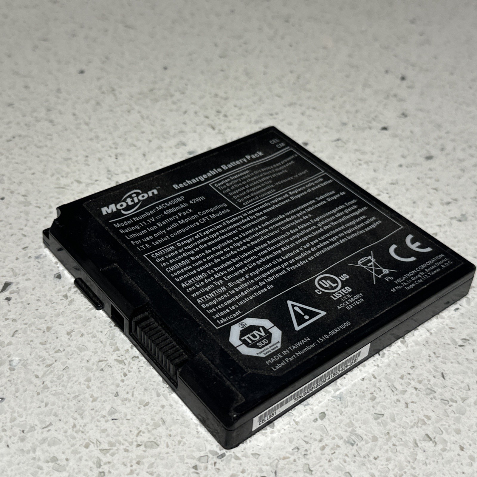 Motion Computing C5, F5 and F5vTablet PC Battery - MC5450BP  Genuine 