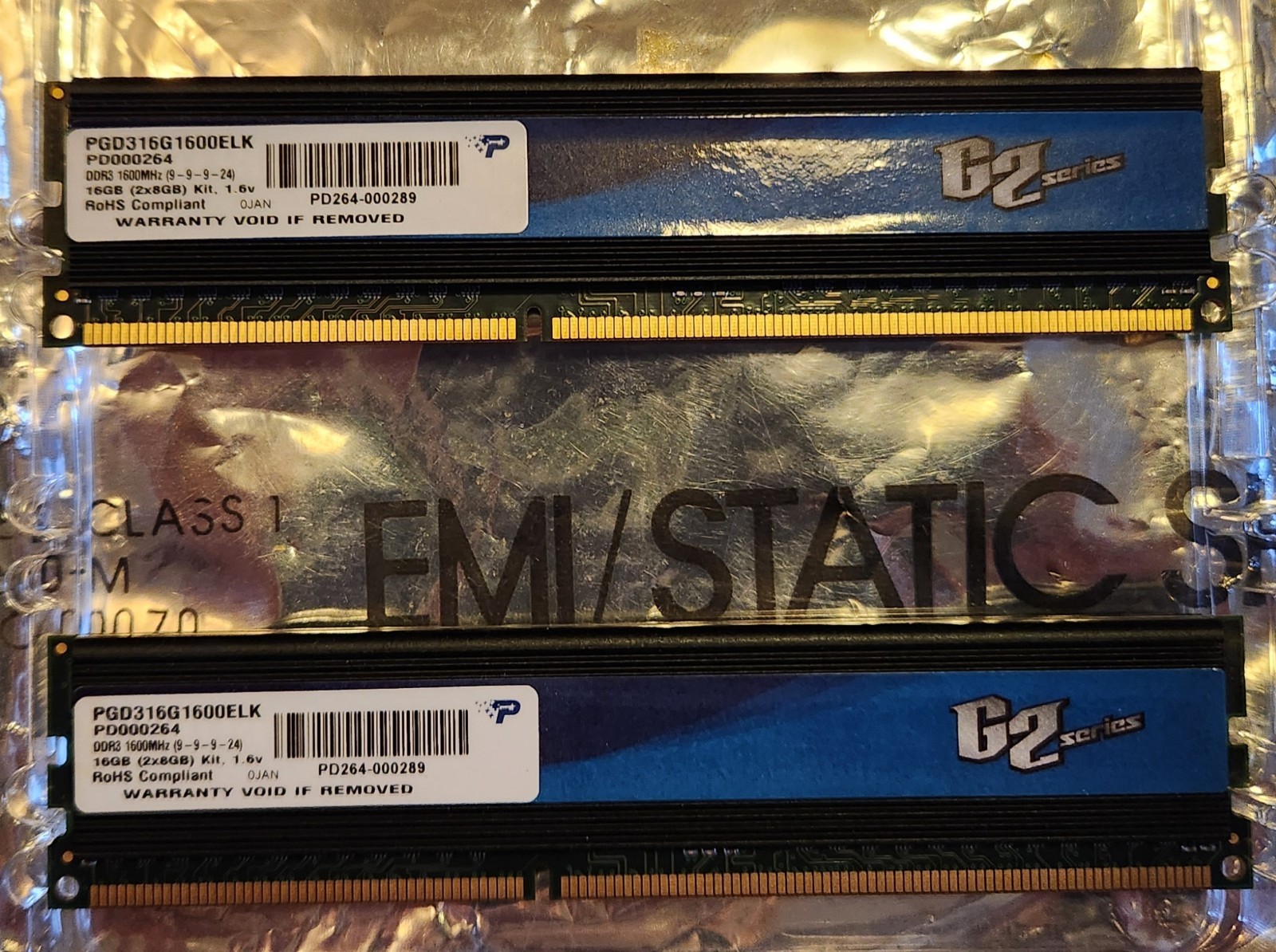 Patriot G2 Series 16GB (2x8GB) DDR3 1600MHz Desktop Memory RAM PGQ332G1600ELQK