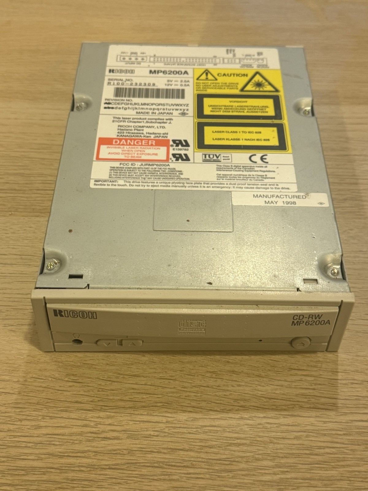Ricoh Media Master CD-Rewritable CD-RW Drive MP 6200A