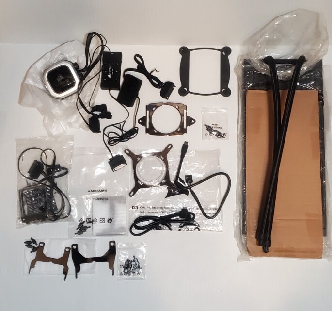 Huge Lot Of CORSAIR Cooler Parts, New & Non-Working Pieces (READ DESCRIPTION)