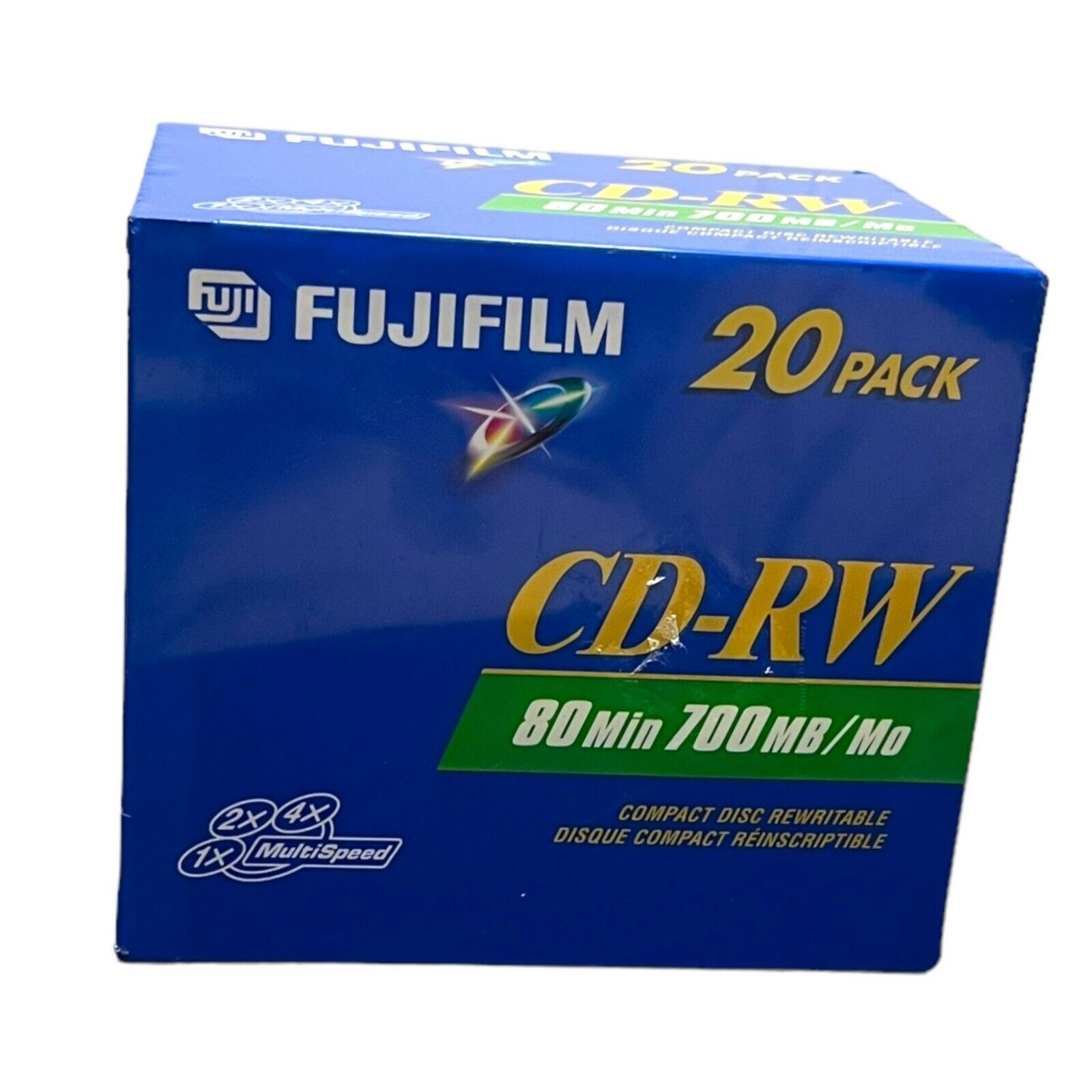 20 Pack Fuji Film CD-RW 80 Min 700 MB Disc New & Sealed