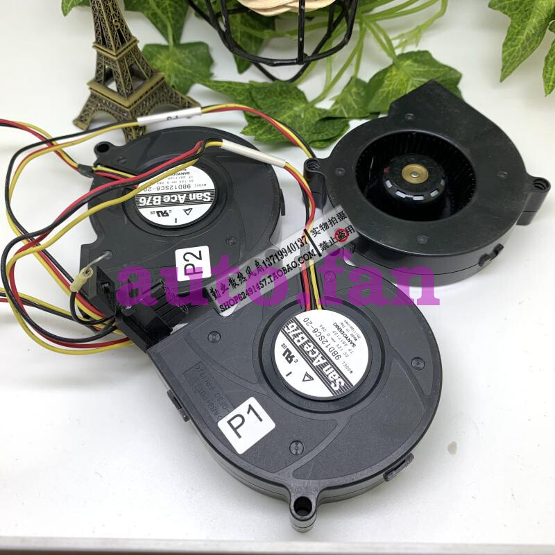 3PCS  for 9BD12SC6-20 12V 0.28A Cooling Fan 7CM 7520 Turbo Blower
