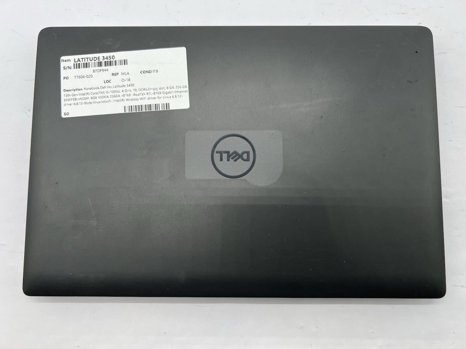 Dell Latitude 3450, i5-1335U, 4.25GHz, 8GB RAM, 256GB NVMe-No OS/Charger