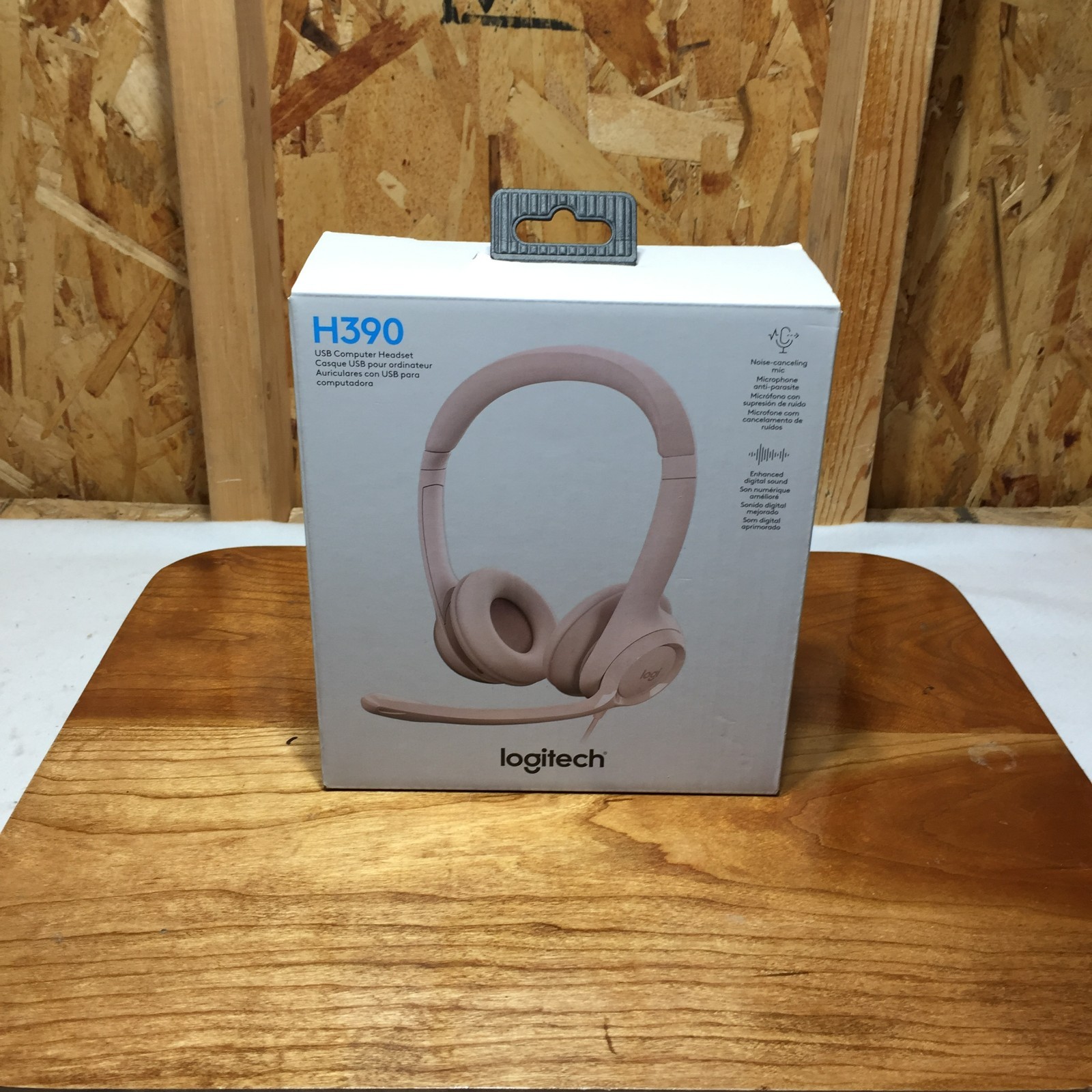 NEW Logitech H390 USB Computer Headset Rose Colorway
