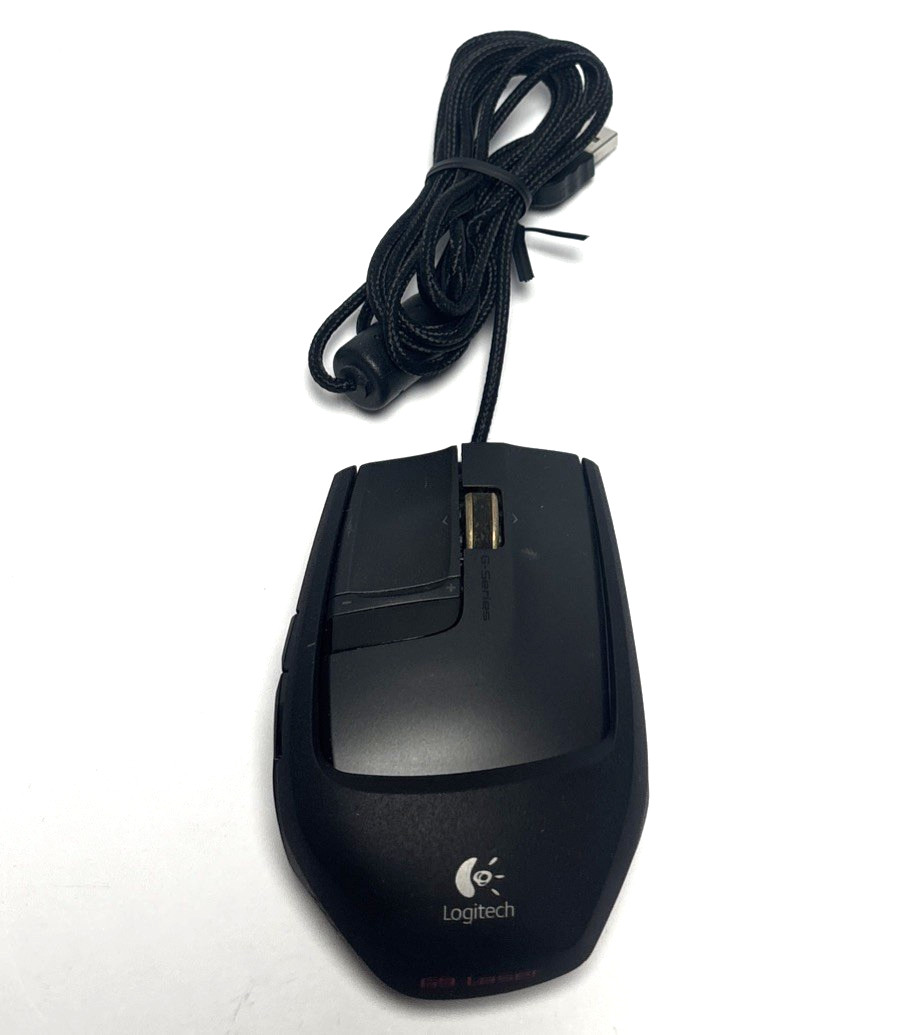 E6 Logitech G9x Laser Mouse USB Wired Optical Mouse Tested Working Great